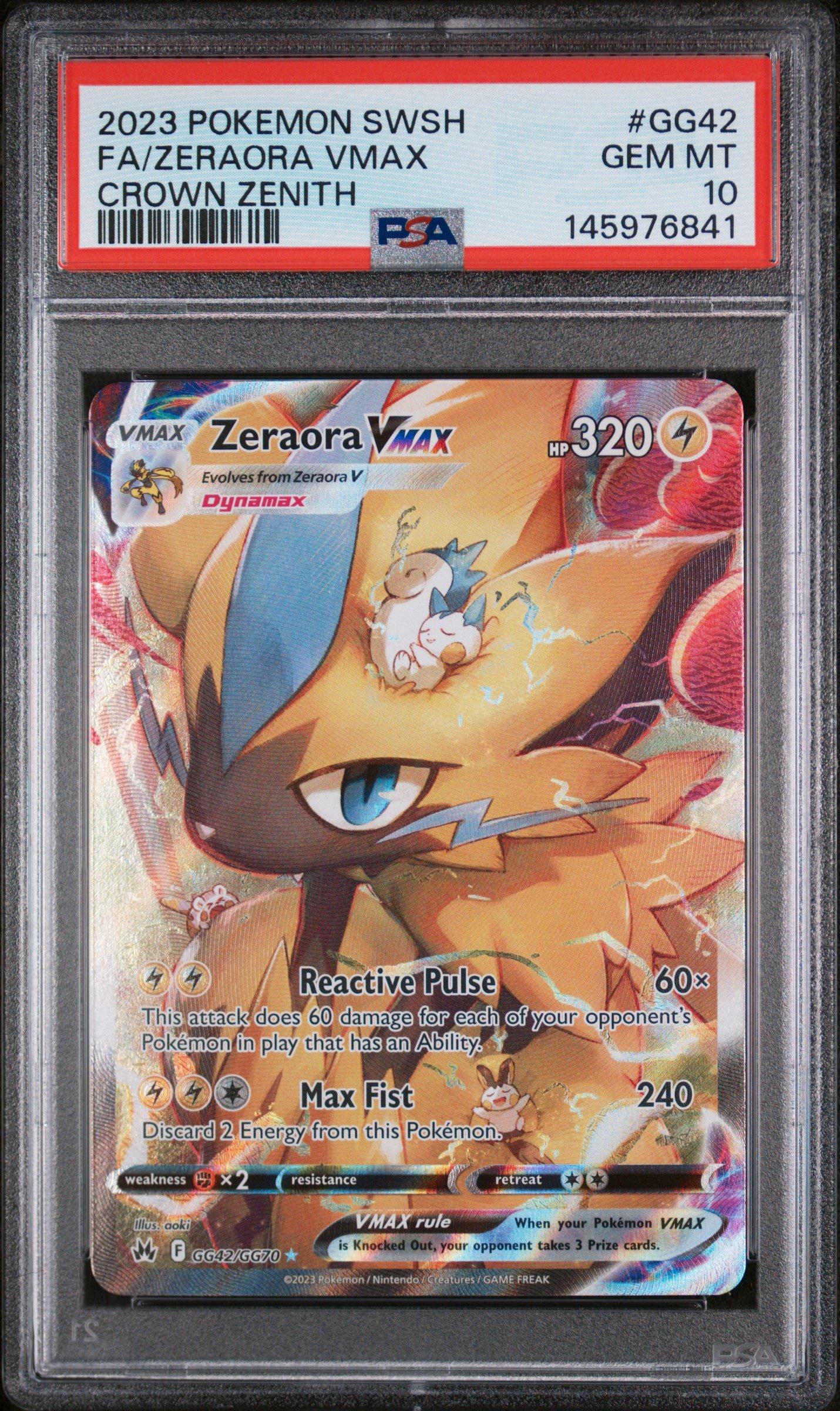 2023 Pokemon Sword And Shield Crown Zenith Gg42 Full Art/zeraora