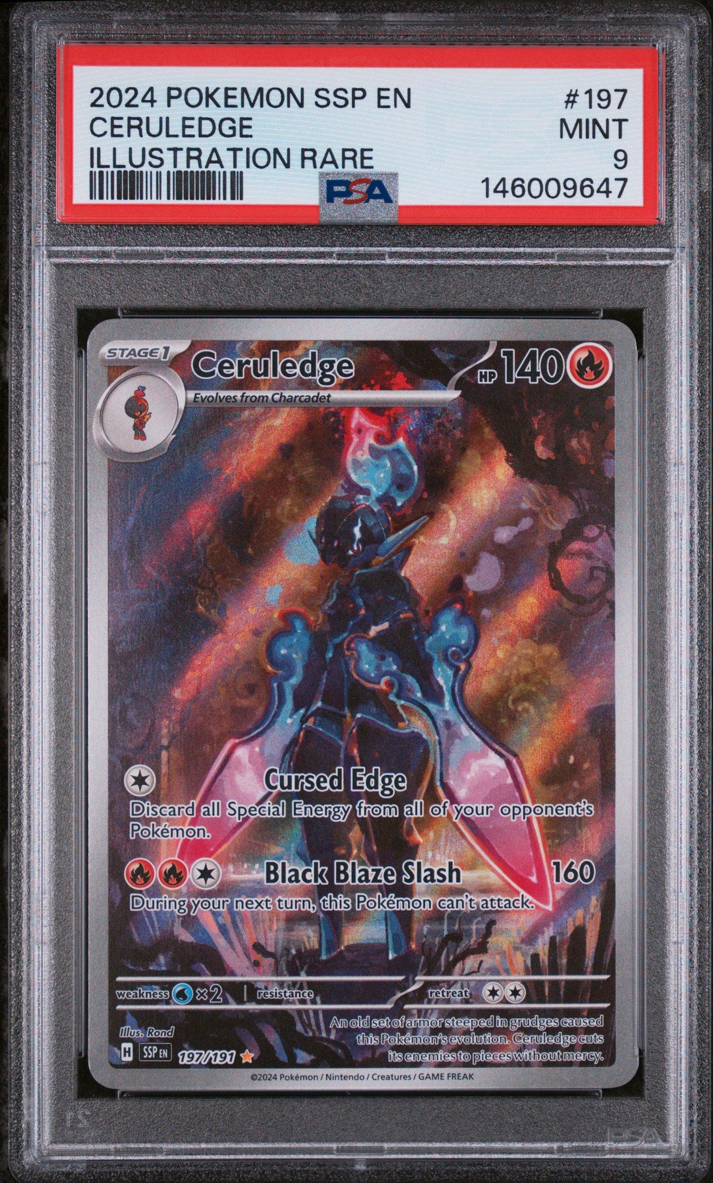 pokemon cards ceruledge Card Scarlet and Violet Terastal Stellar Ex Starter Set TCG Life Sucker Heal 30 damage from this Pokemon 2024 Pokemon Ssp En-surging Sparks