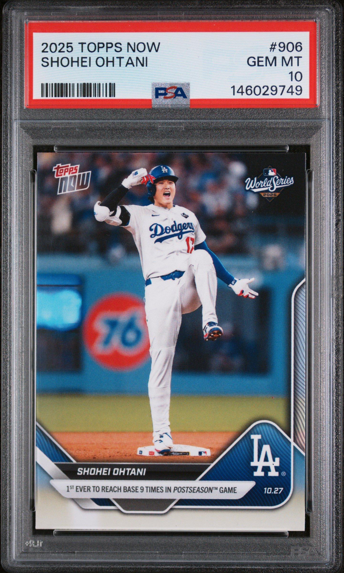 2025 Topps Now 906 Shohei Ohtani PSA 10