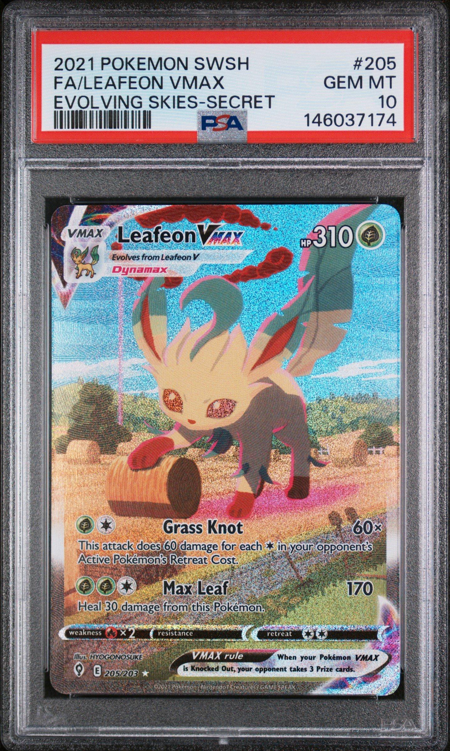 2021 Pokemon Sword & Shield Evolving Skies 205 Full Art/leafeon