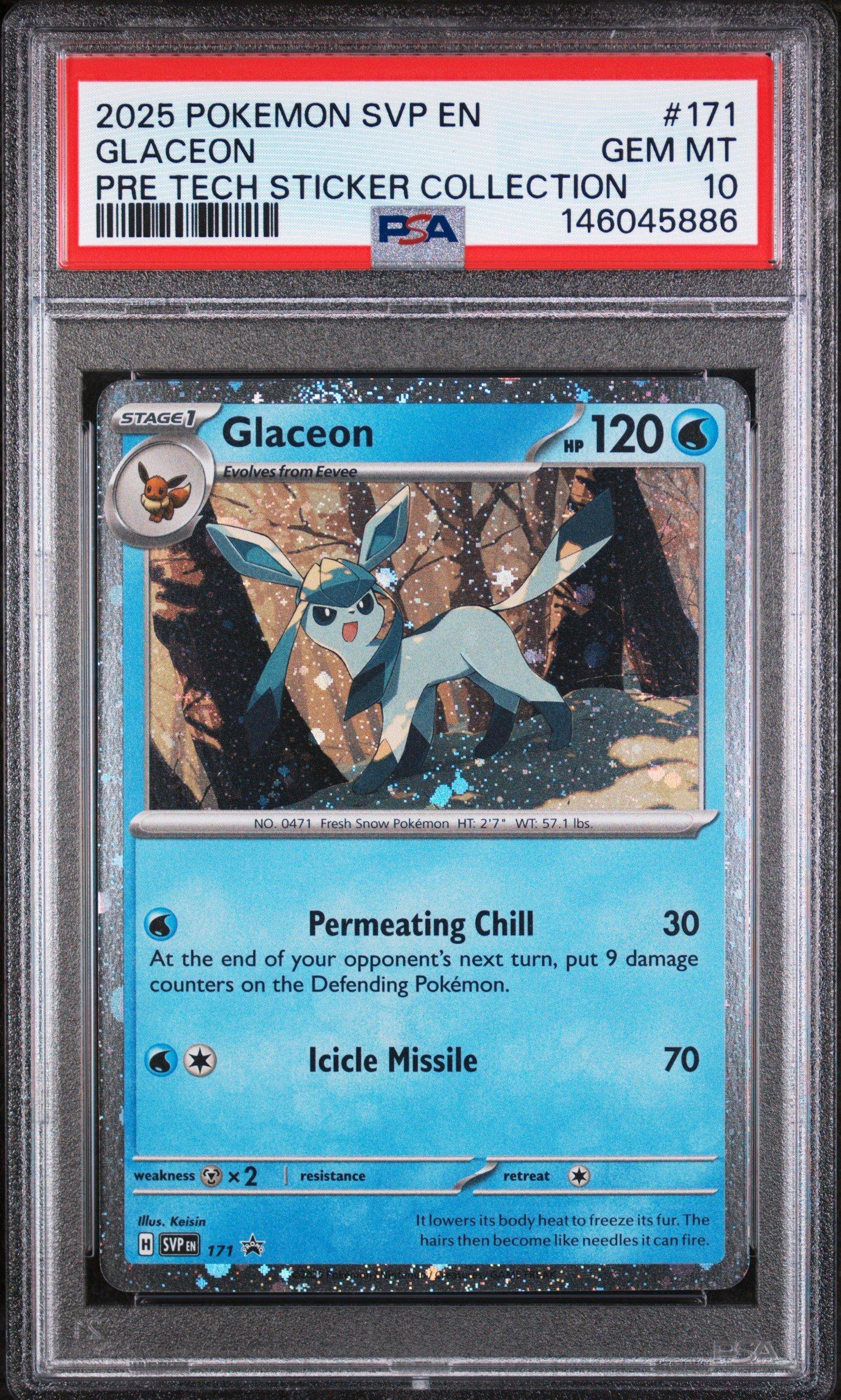 2025 Pokemon Svp En-sv Black Star Promo 171 Glaceon Prismatic