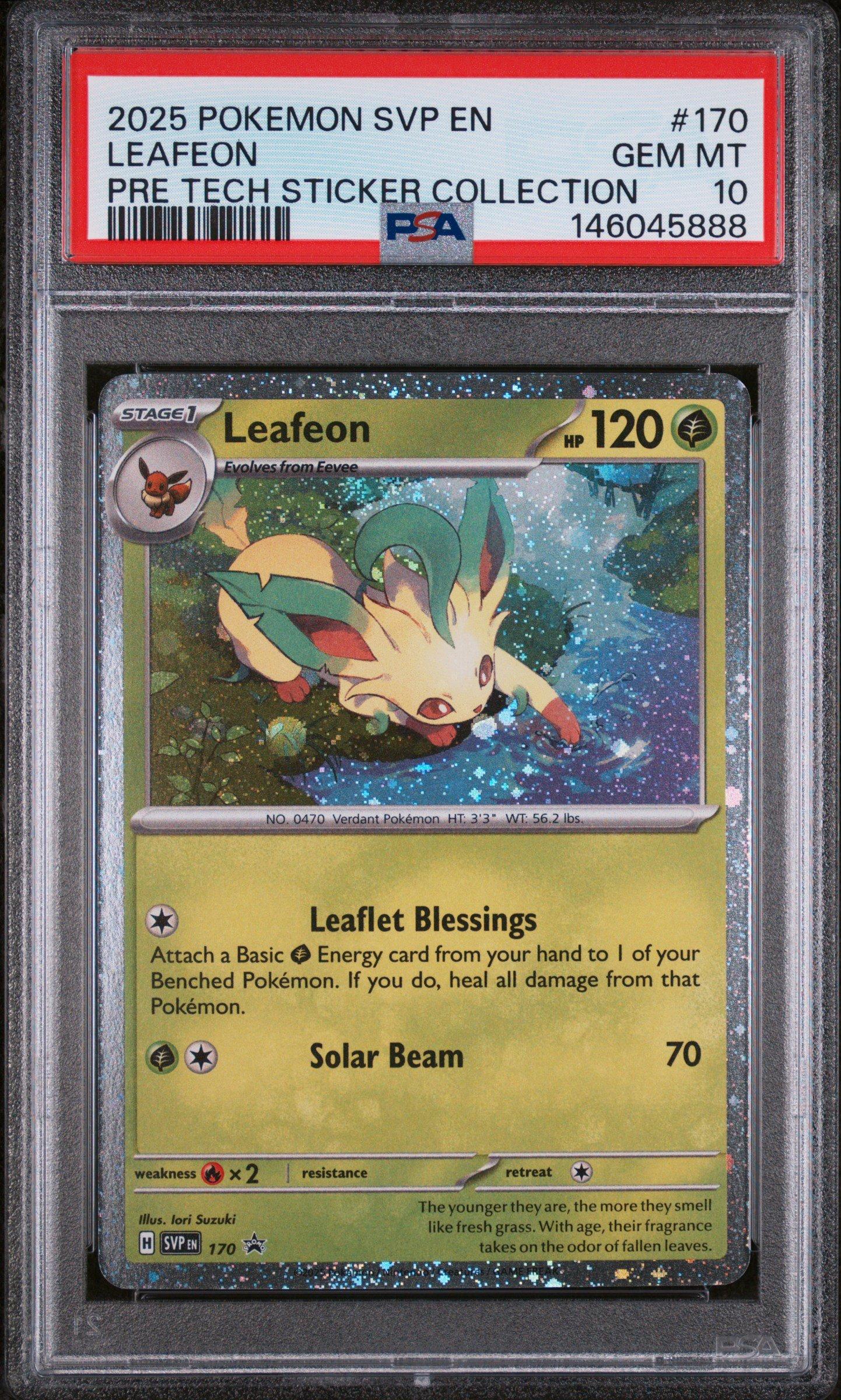 2025 Pokemon Svp En-sv Black Star Promo 170 Leafeon Prismatic
