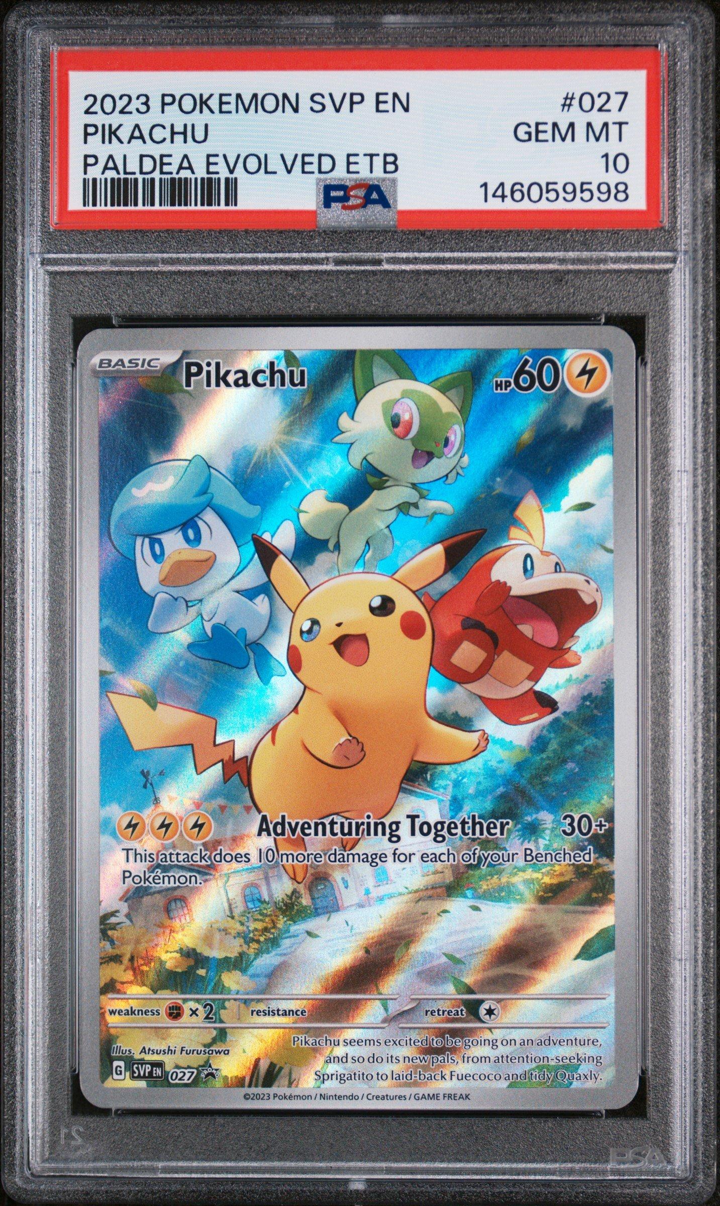 2023 Pokemon Svp En-sv Black Star Promo 027 Pikachu Paldea Evolved