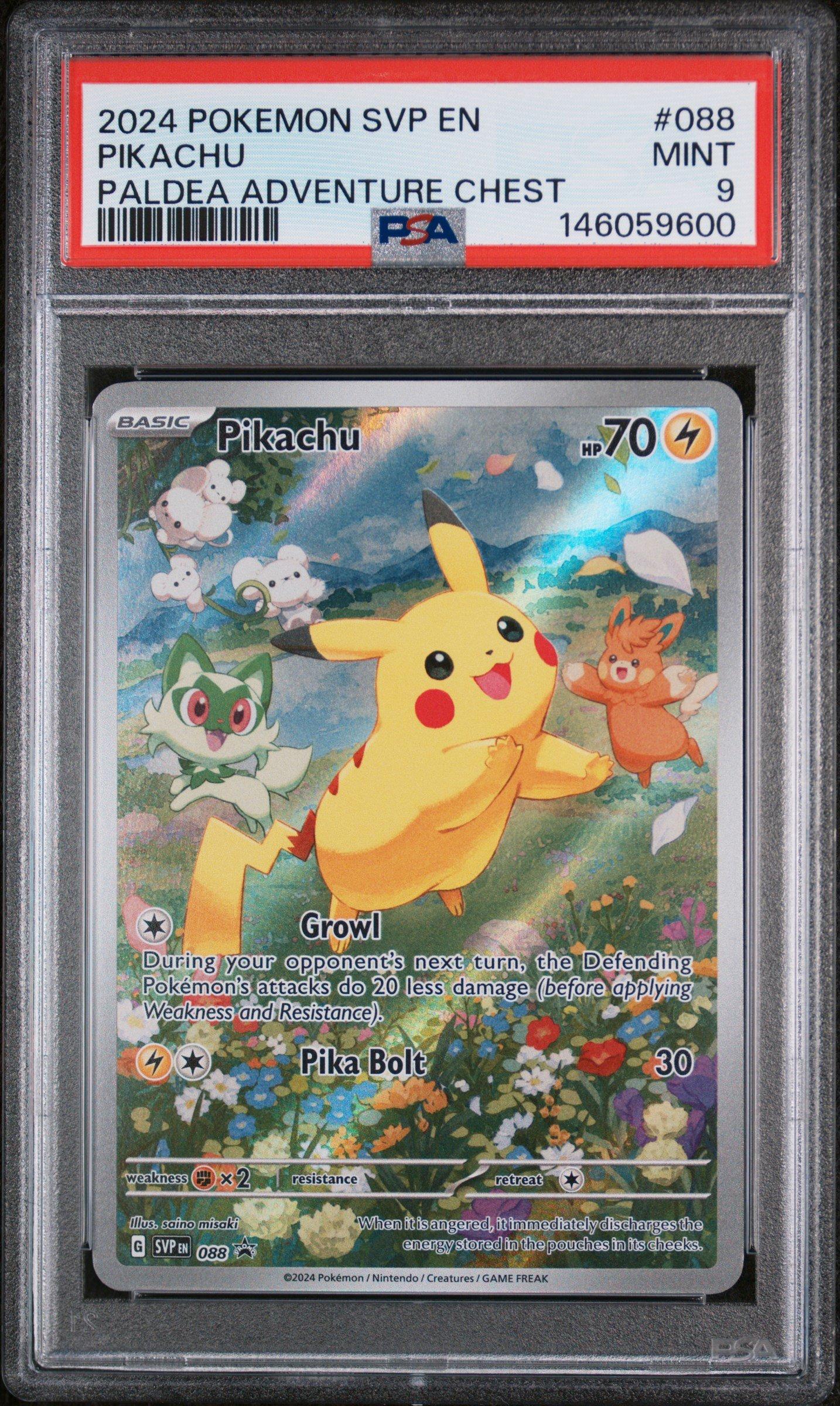2024 Pokemon Svp En-sv Black Star Promo 088 Pikachu Paldea