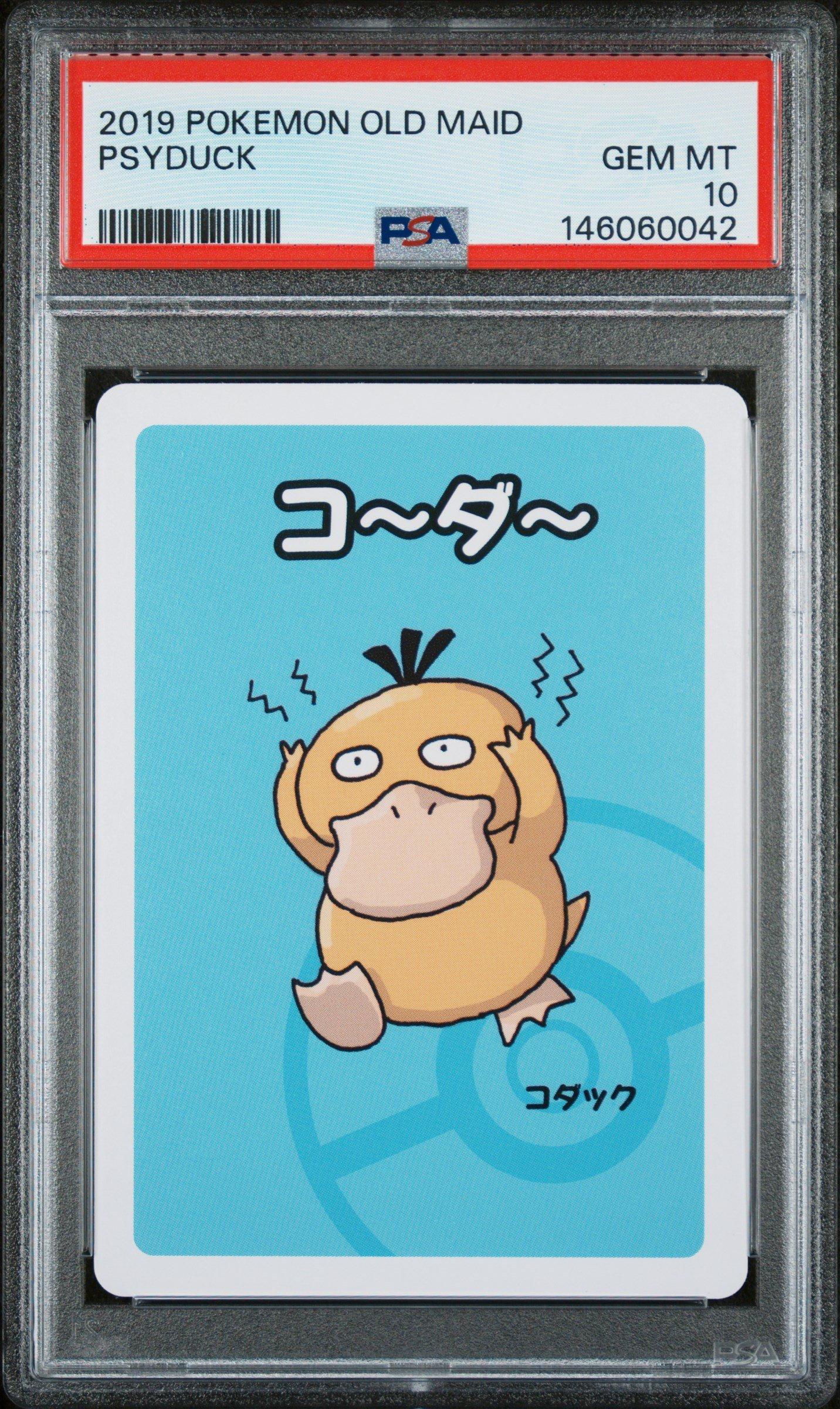2019 Pokemon Old Maid Psyduck PSA 10