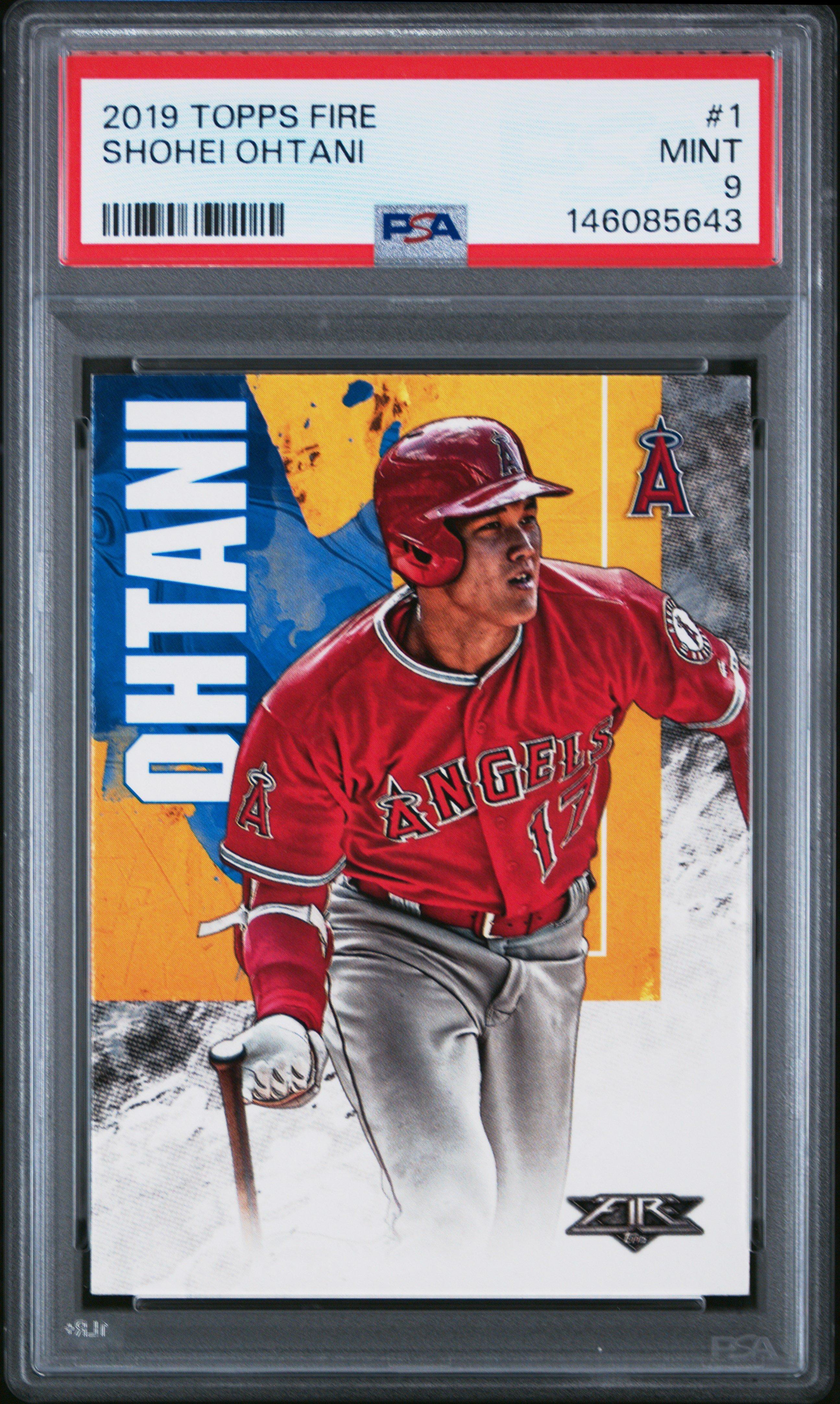 2019 Topps Fire 1 Shohei Ohtani PSA 9 Graded Card | GameStop