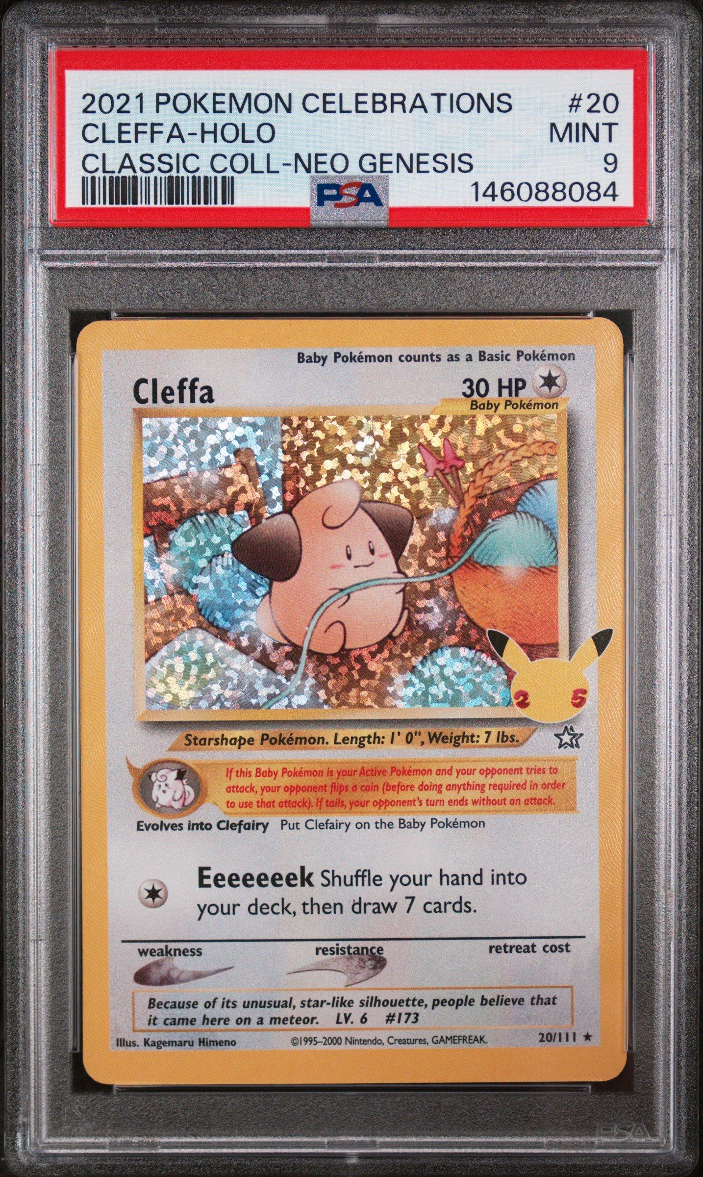 2021 Pokemon Celebrations Classic Collection 20 Cleffa-holo PSA 9 Graded  Card | GameStop