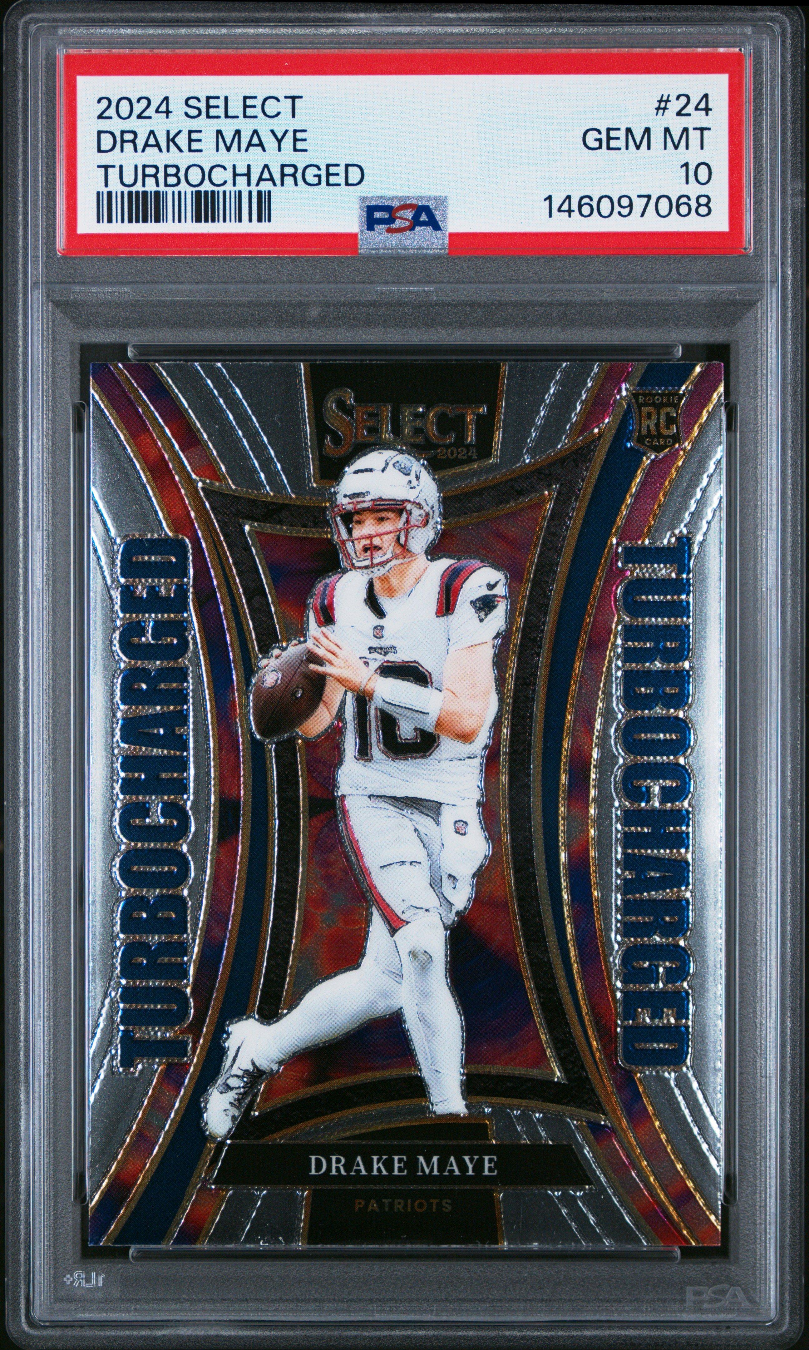 ドレイク psa10 2024 Panini Select Turbocharged 24 Drake Maye PSA 10 Graded Card