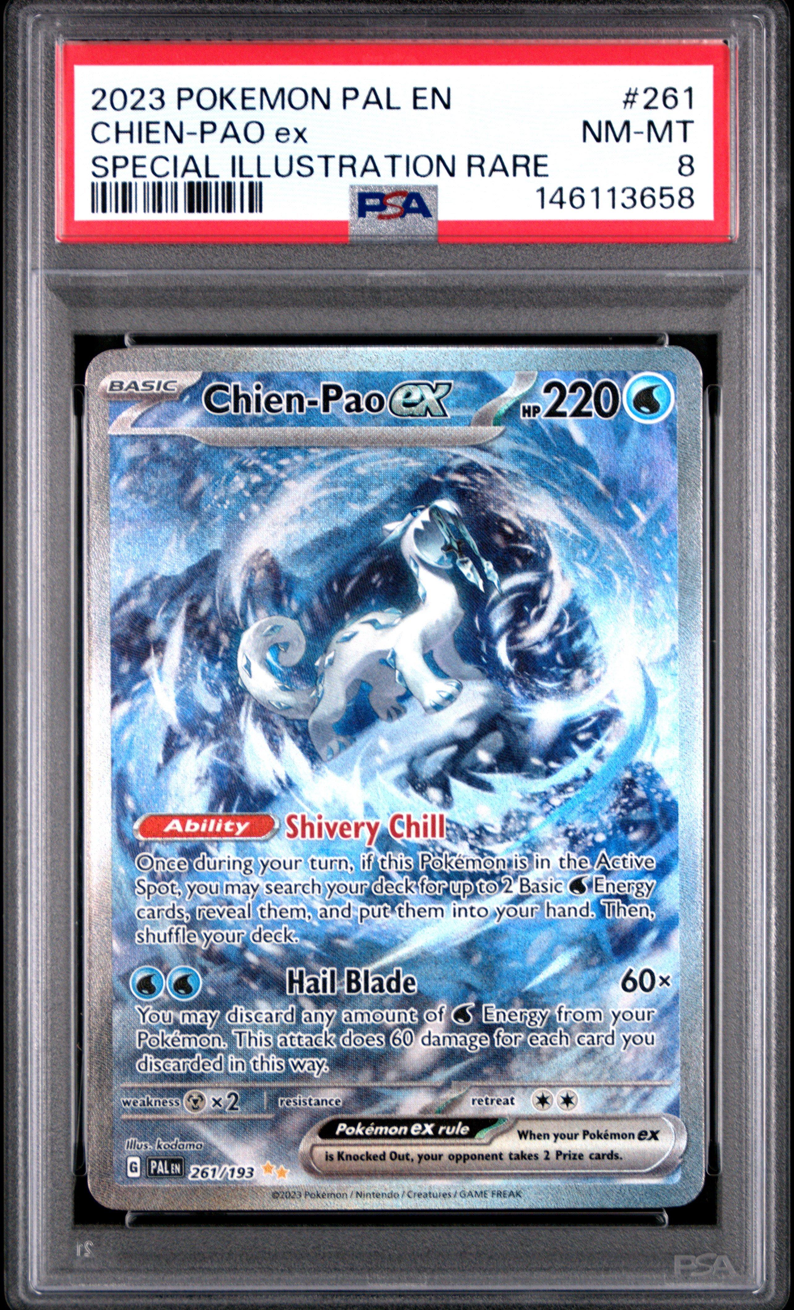 2023 Pokemon Pal En-paldea Evolved 261 Chien-pao Ex Special Illustration  Rare PSA 8 Graded Card | GameStop
