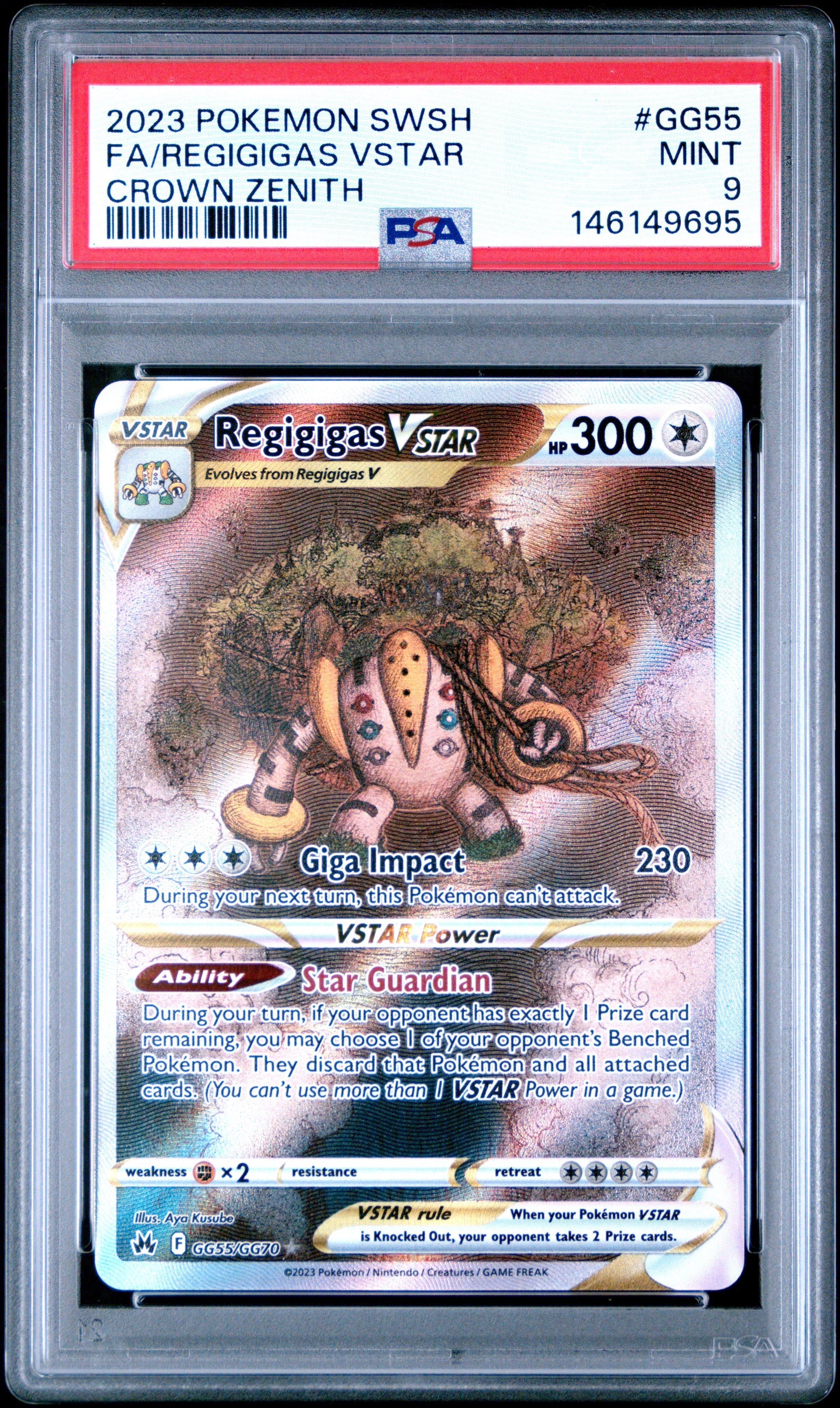 2023 Pokemon Sword And Shield Crown Zenith Gg55 Full Art/regigigas