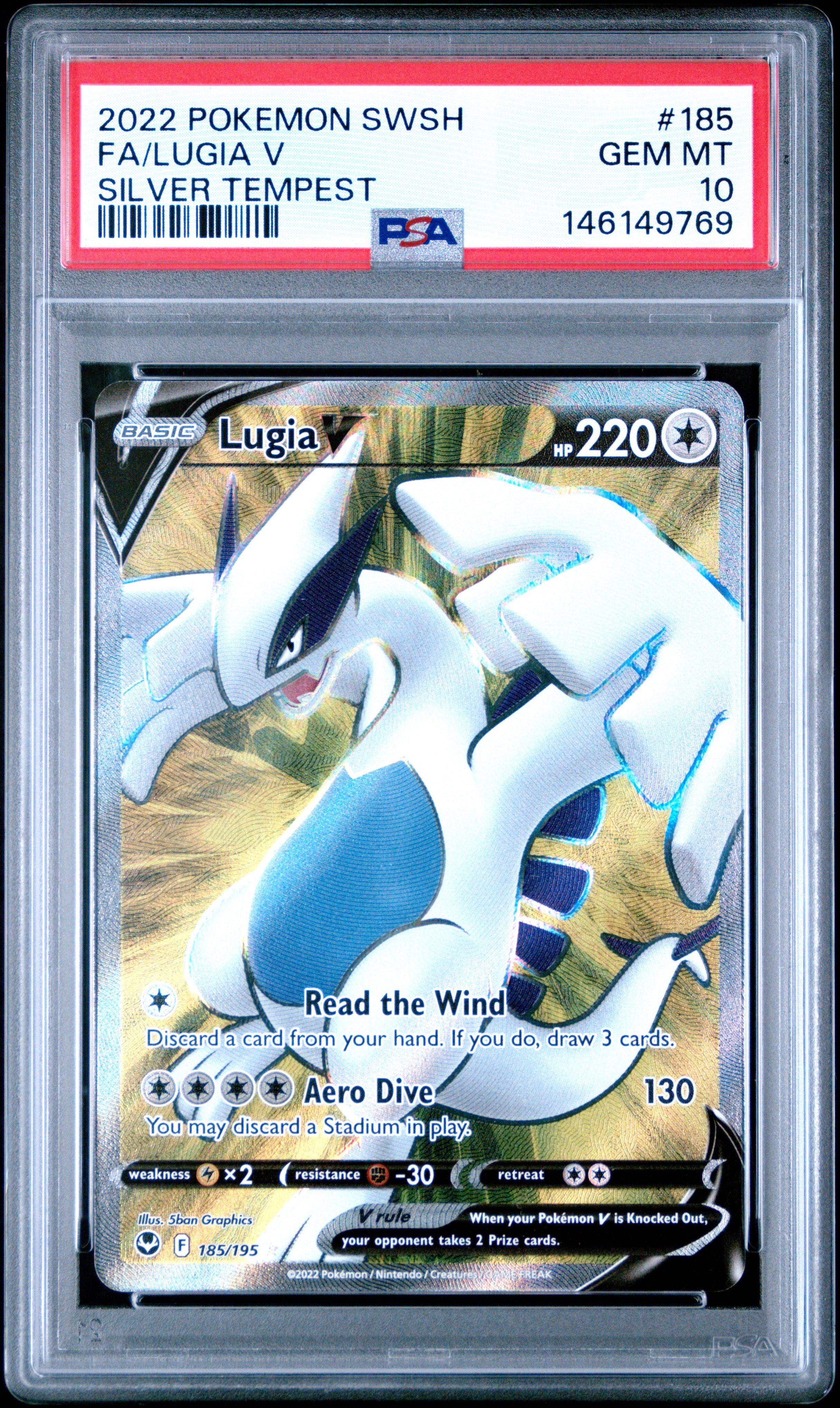2022 Pokemon Sword & Shield Silver Tempest 185 Full Art/lugia V
