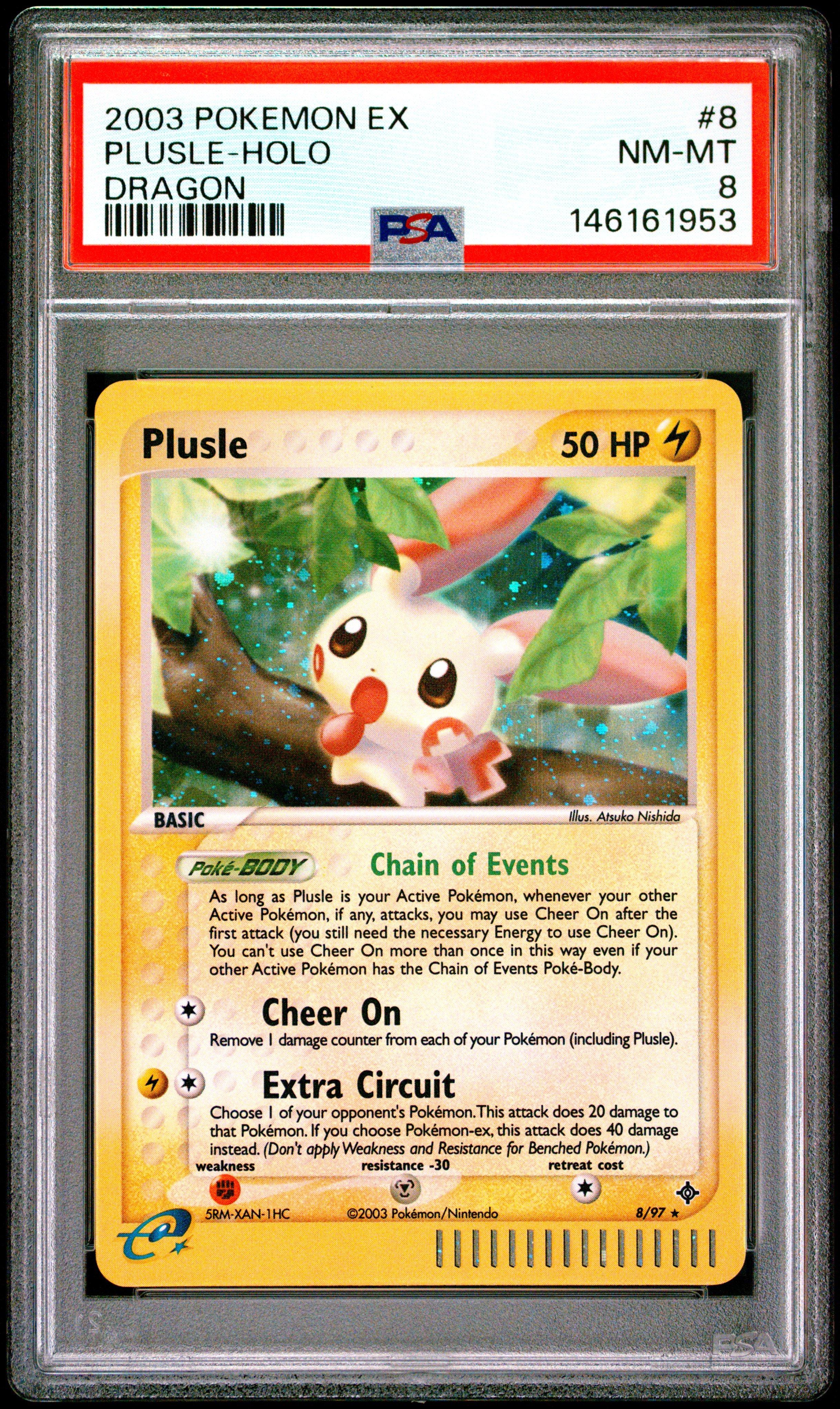 2003 Pokemon Ex Dragon 8 Plusle-holo PSA 8 Graded Card | GameStop