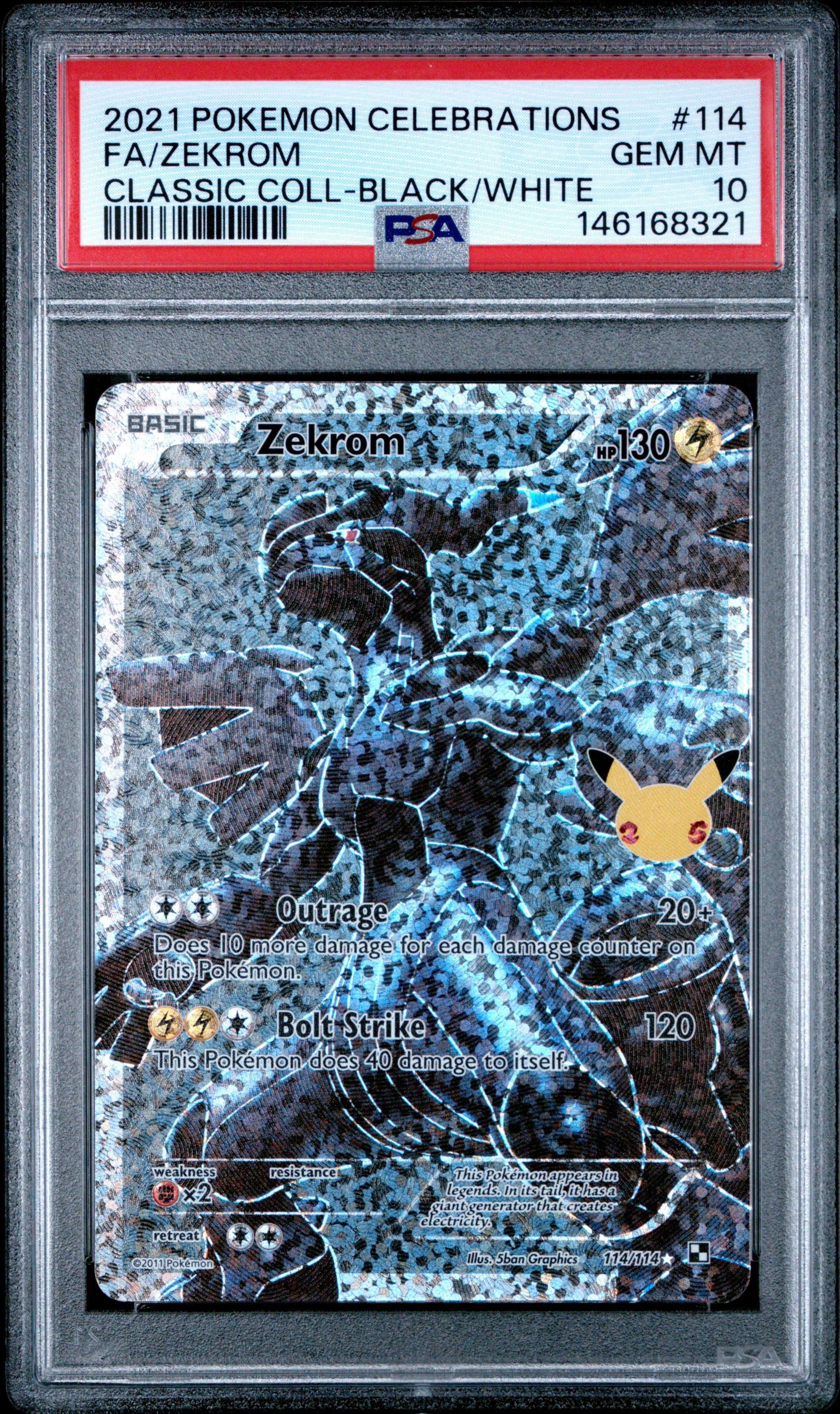 2021 Pokemon Celebrations Classic Collection 114 Full Art/zekrom