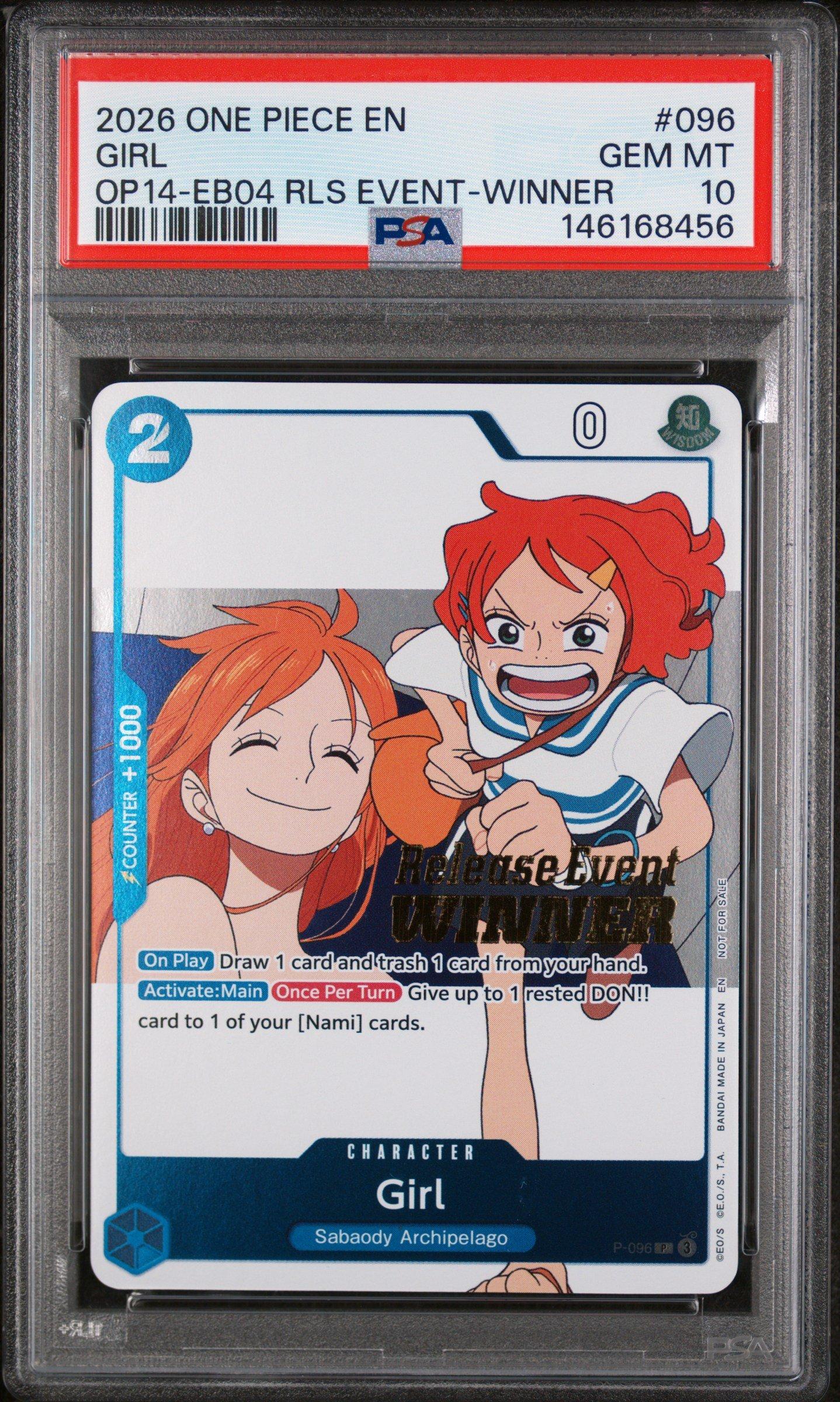 2026 One Piece Promos 096 Girl The Azure Sea's Seven Release Event
