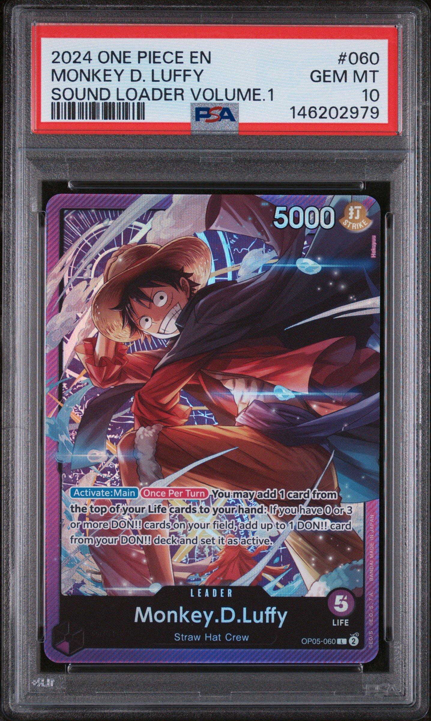 2024 One Piece Promos 060 Monkey D. Luffy Sound Loader Volume.1