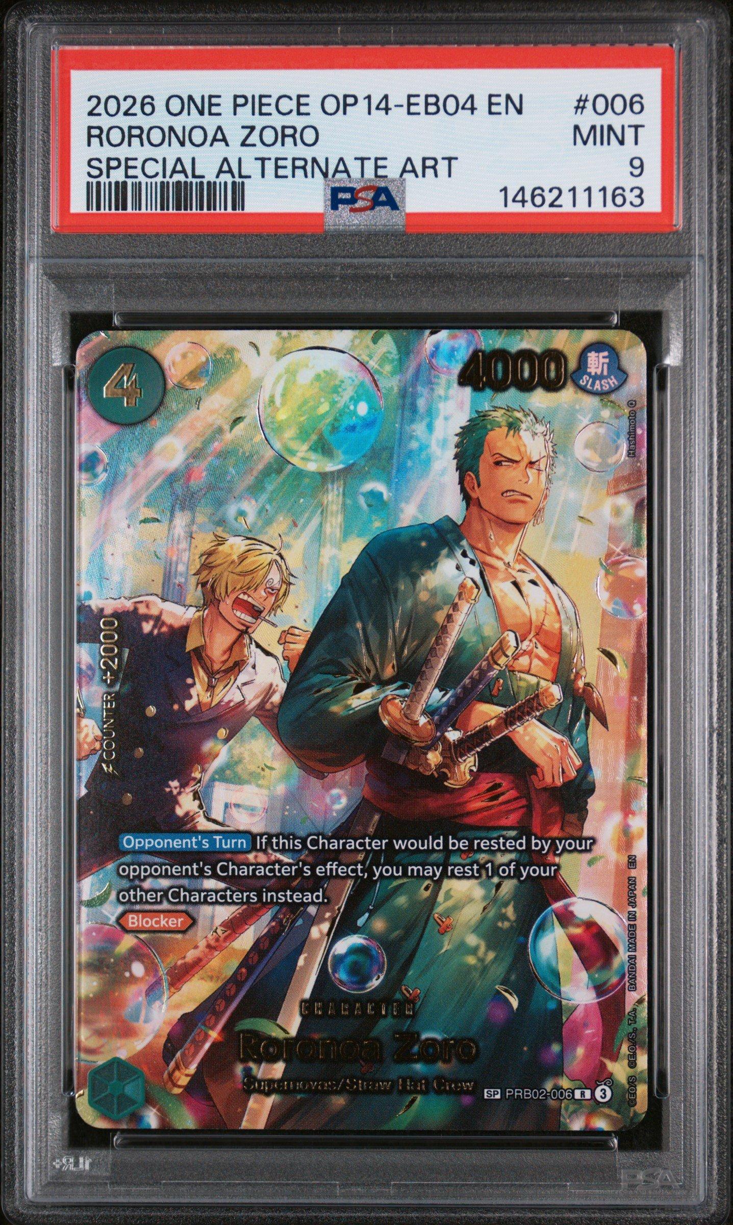 2026 One Piece Op14-eb04-the Azure Sea's Seven 006 Roronoa Zoro