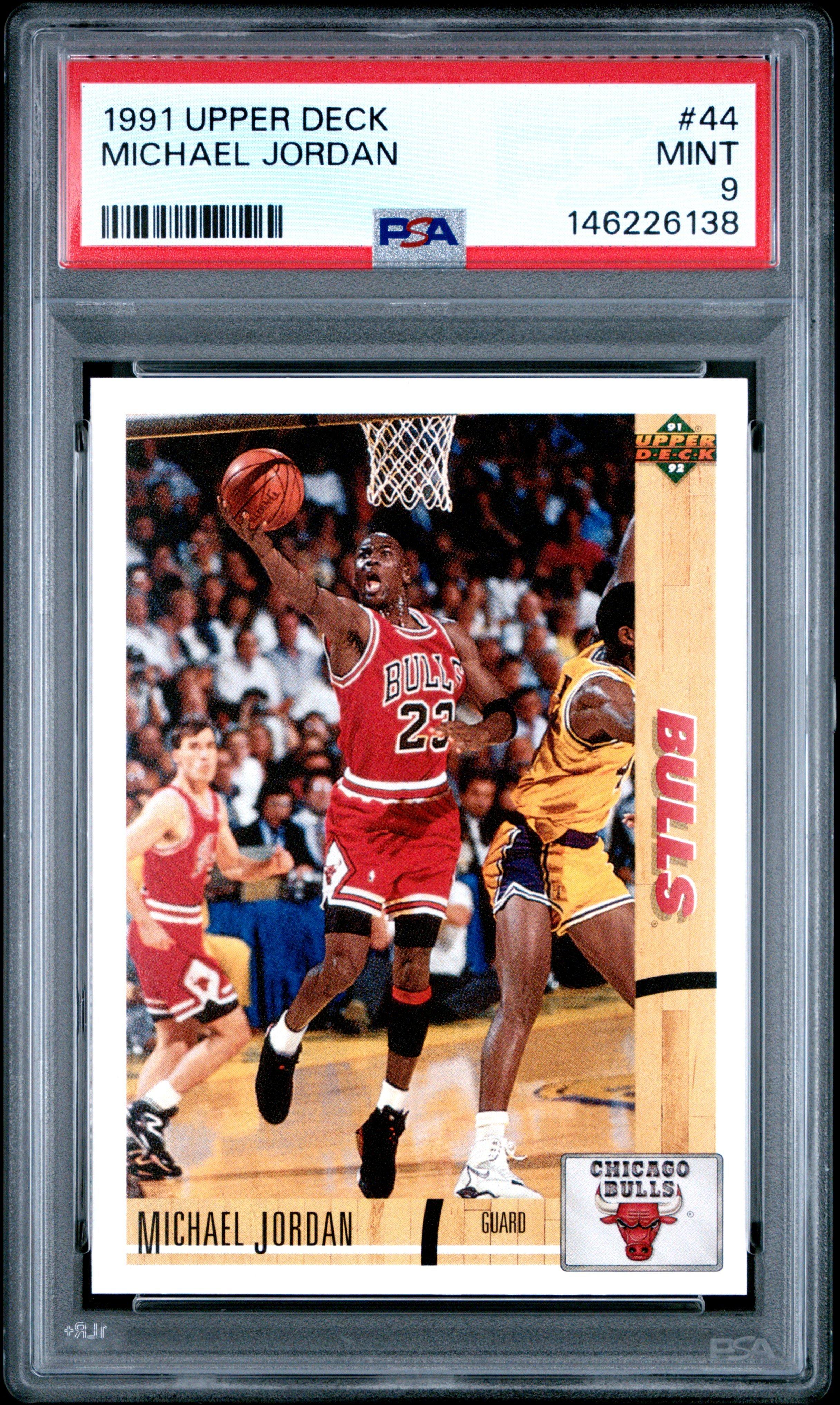 1991 Upper Deck 44 Michael Jordan PSA 9