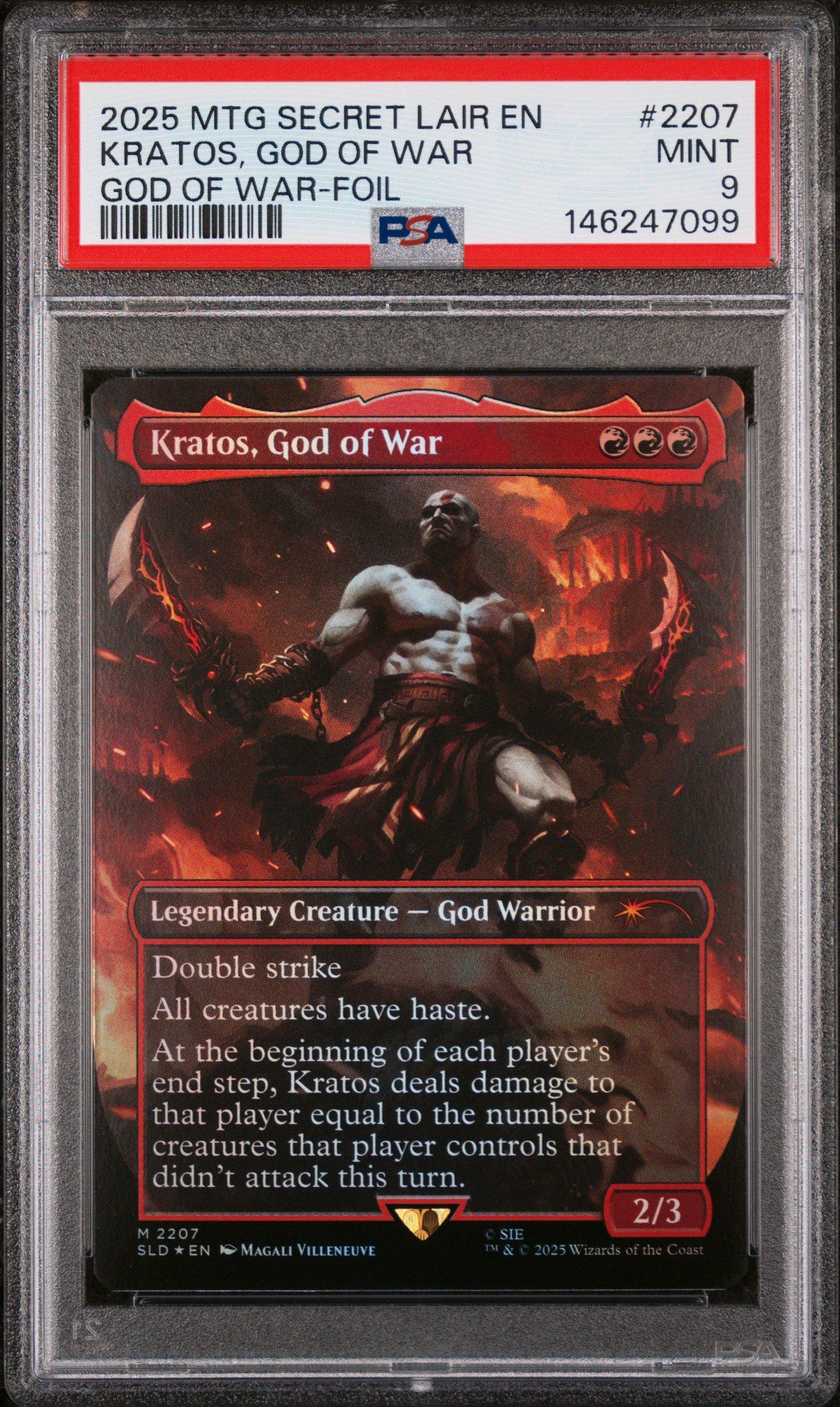 2025 Magic The Gathering Secret Lair Drop 2207 Kratos, God Of War
