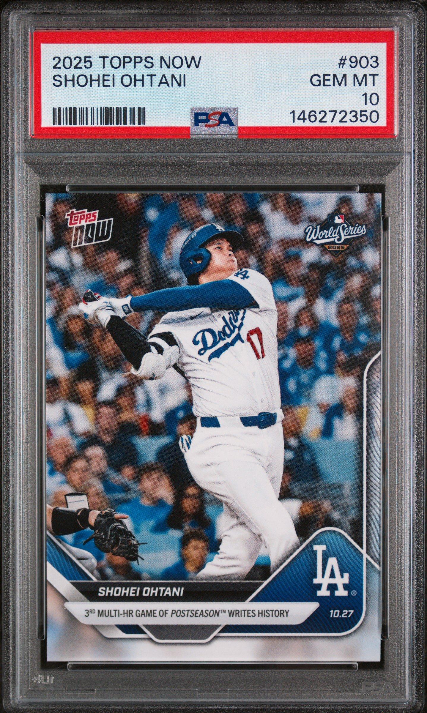 2025 Topps Now 903 Shohei Ohtani PSA 10 Graded Card | GameStop