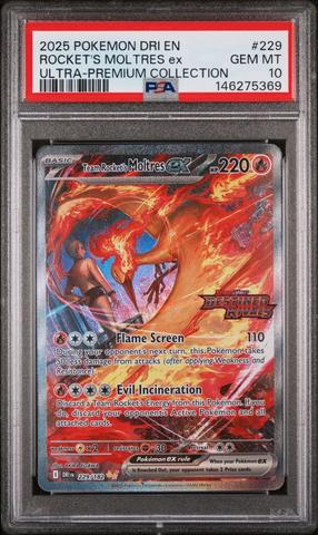 Team Rocket's Moltres Ex Black Star Promo 229 PSA 10