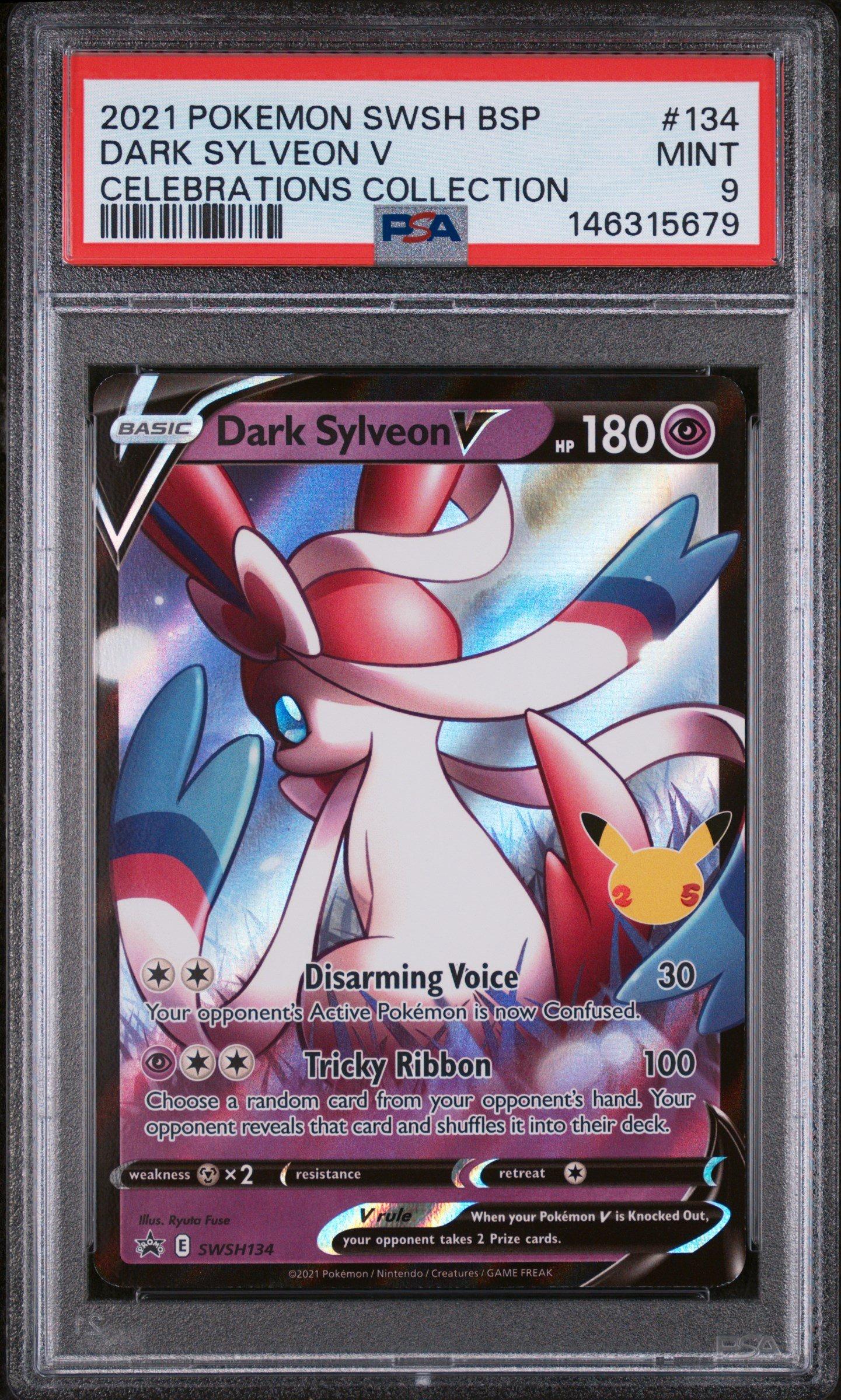 2021 Pokemon Swsh Black Star Promo 134 Dark Sylveon V Celebrations