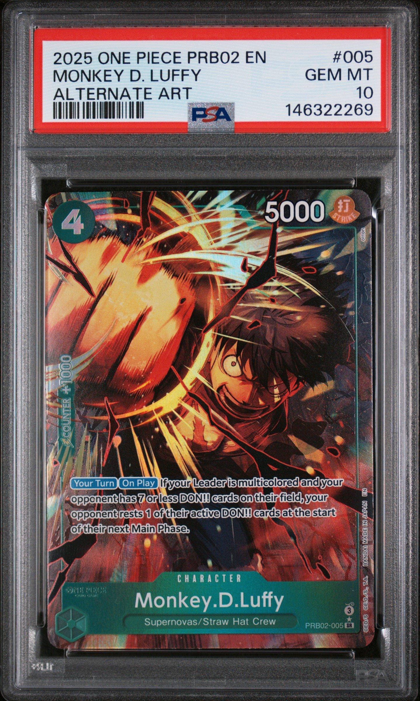 2025 One Piece Prb02-premium Booster -one Piece Card The Best- Vol