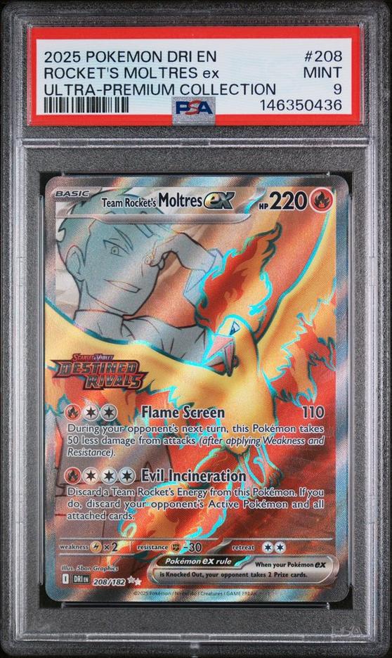 2025 Pokemon Dri En-destined Rivals 208 Team Rocket's Moltres Ex Team ...