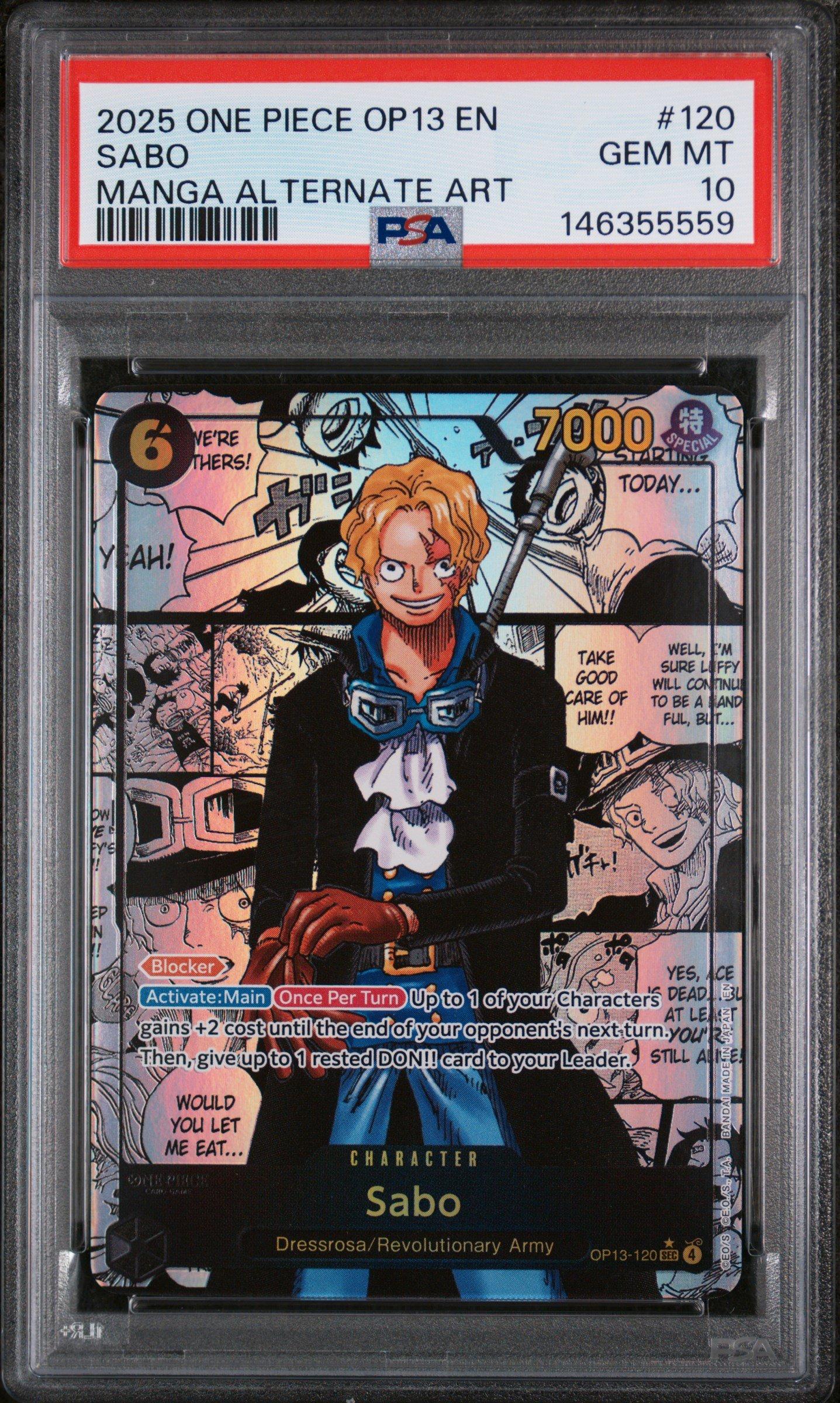 2025 One Piece Op13-carrying On His Will 120 Sabo Manga Alternate