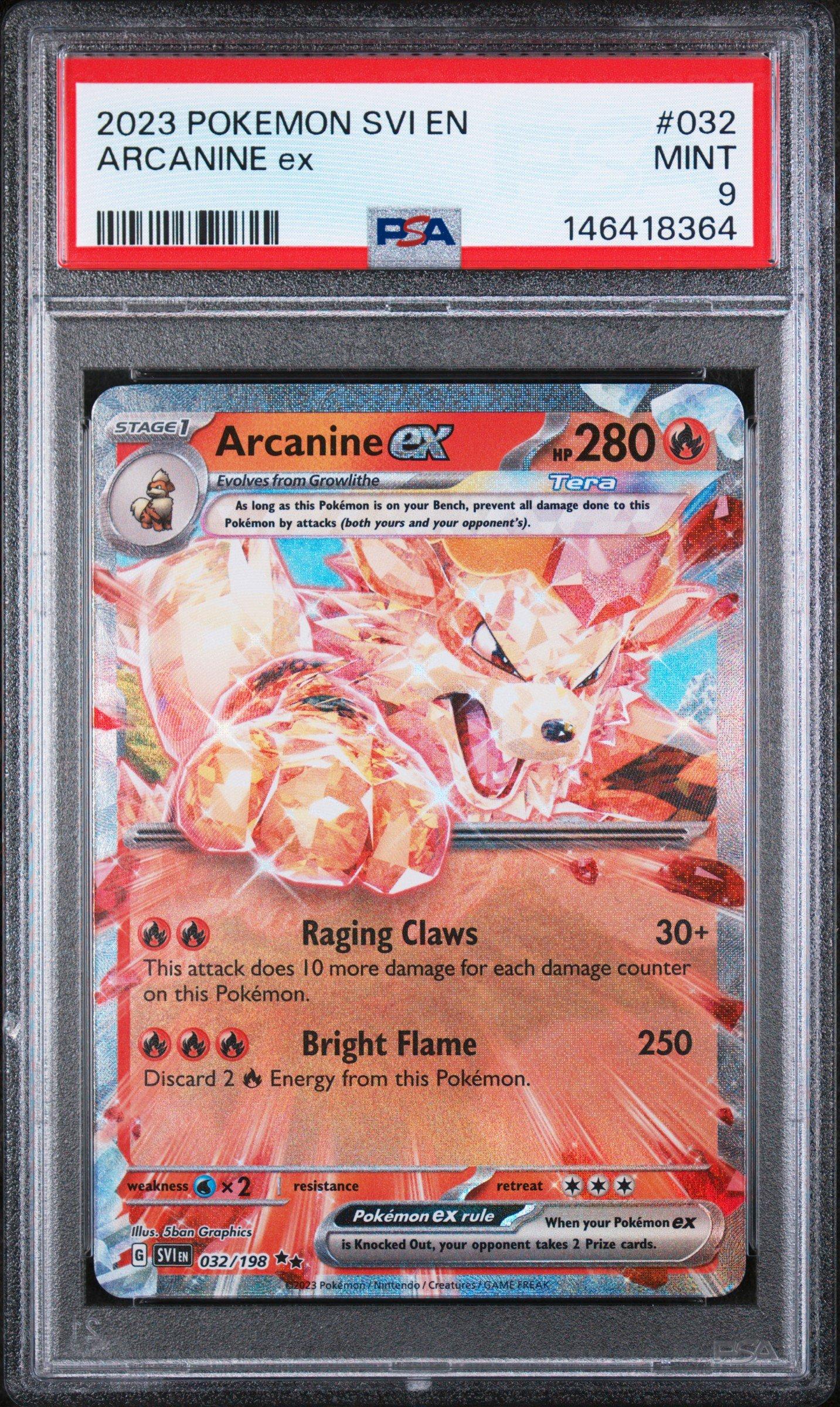 2023 Pokemon Svi En-scarlet & Violet 032 Arcanine Ex PSA