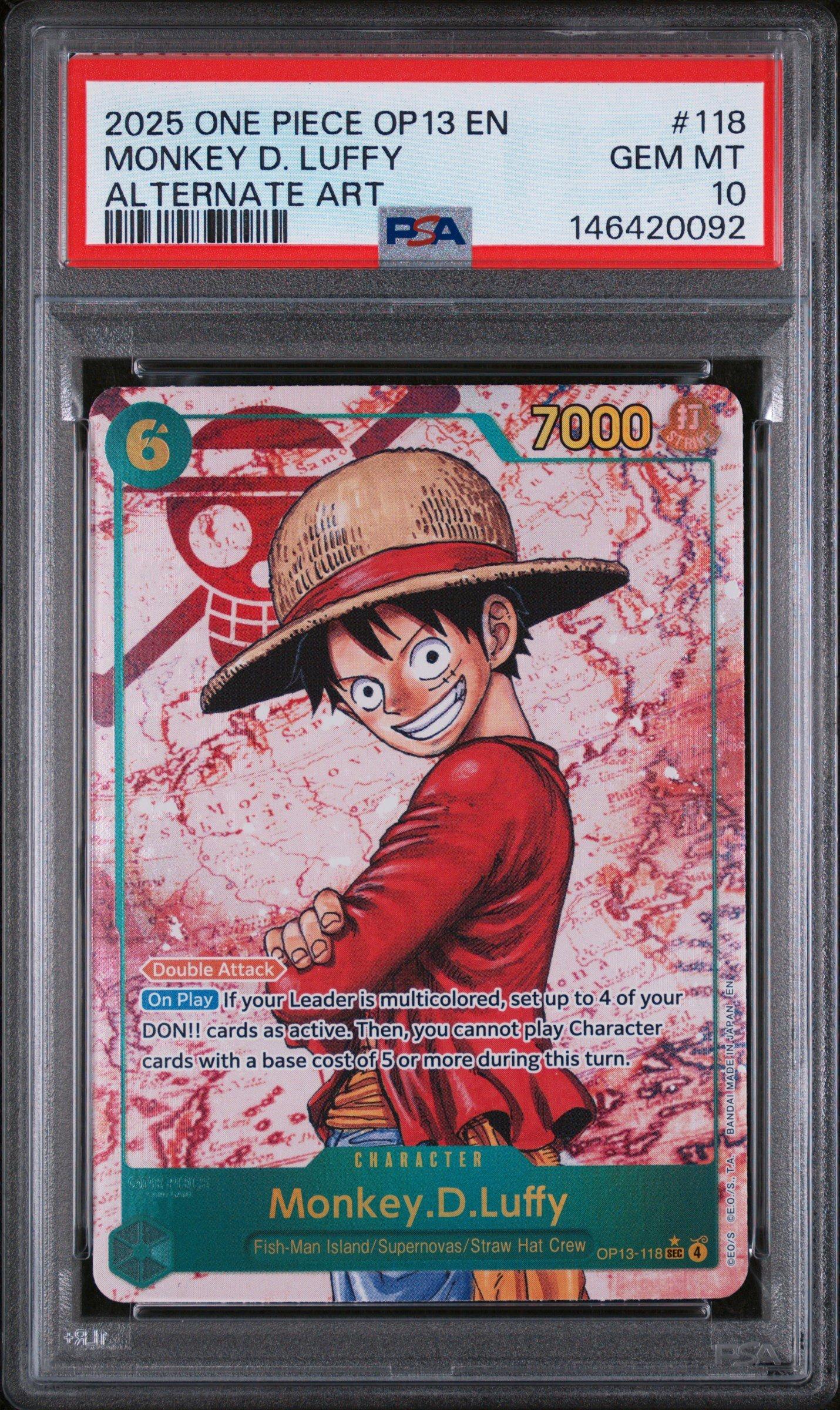 2025 One Piece Op13-carrying On His Will 118 Monkey D. Luffy