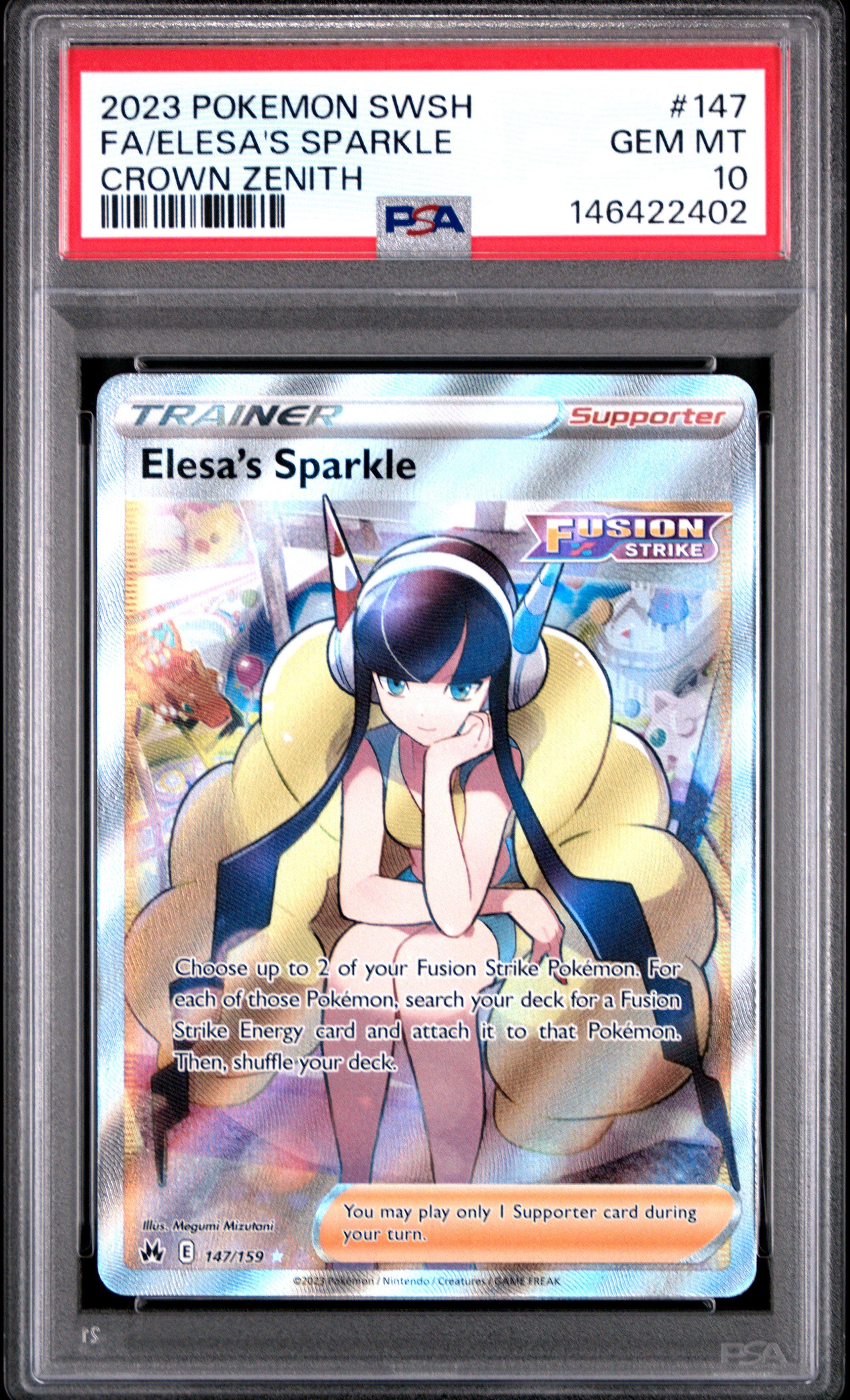2023 Pokemon Sword And Shield Crown Zenith 147 Full Art/elesa's