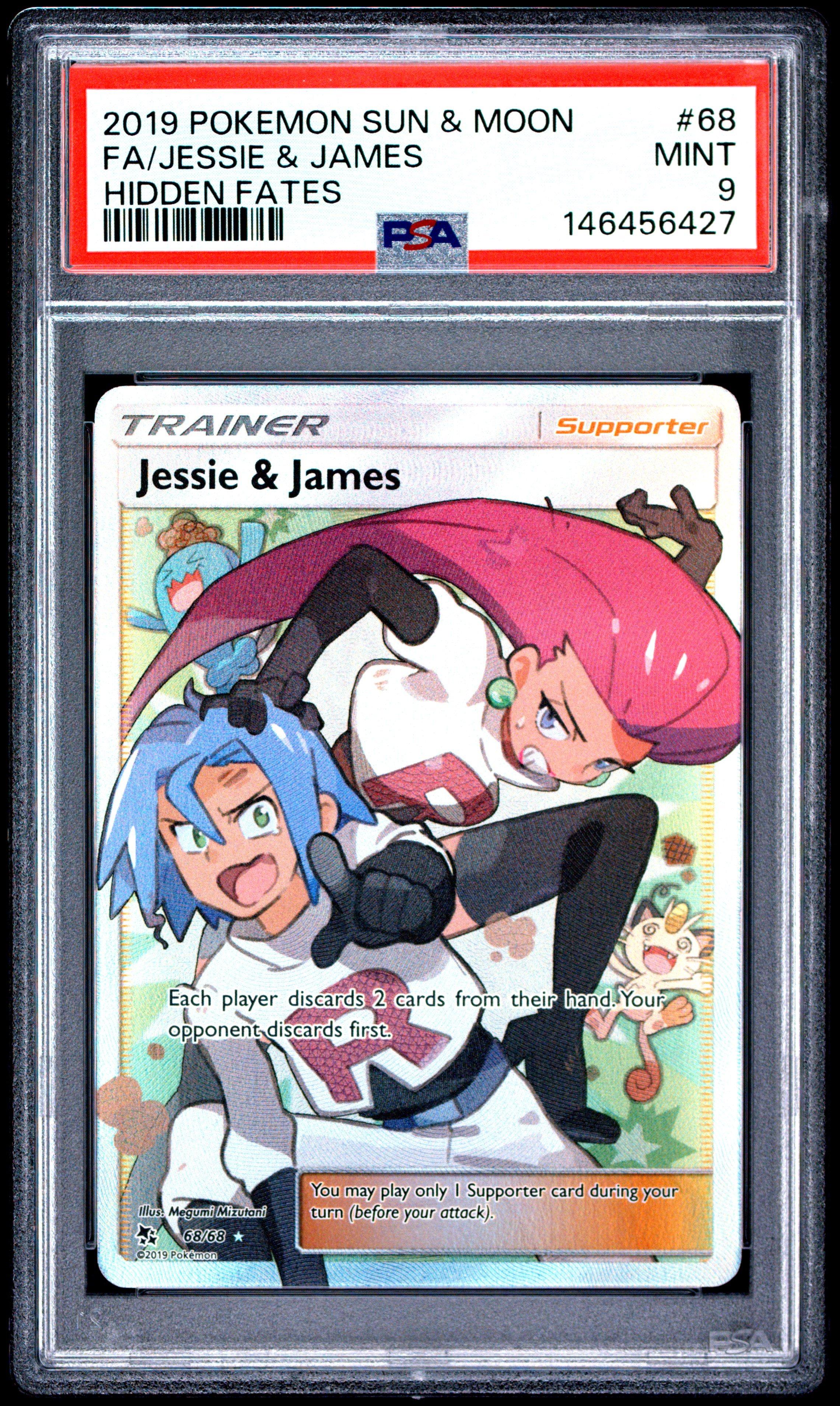 jessie and james pokemon card full art Sun Moon Hidden Fates and #68/68 PSA 10/AUTO – Rotterdam Comics the official authentication and grading ensure this card remains a verified mainstay of your growing collection. Jessie & James Full Art