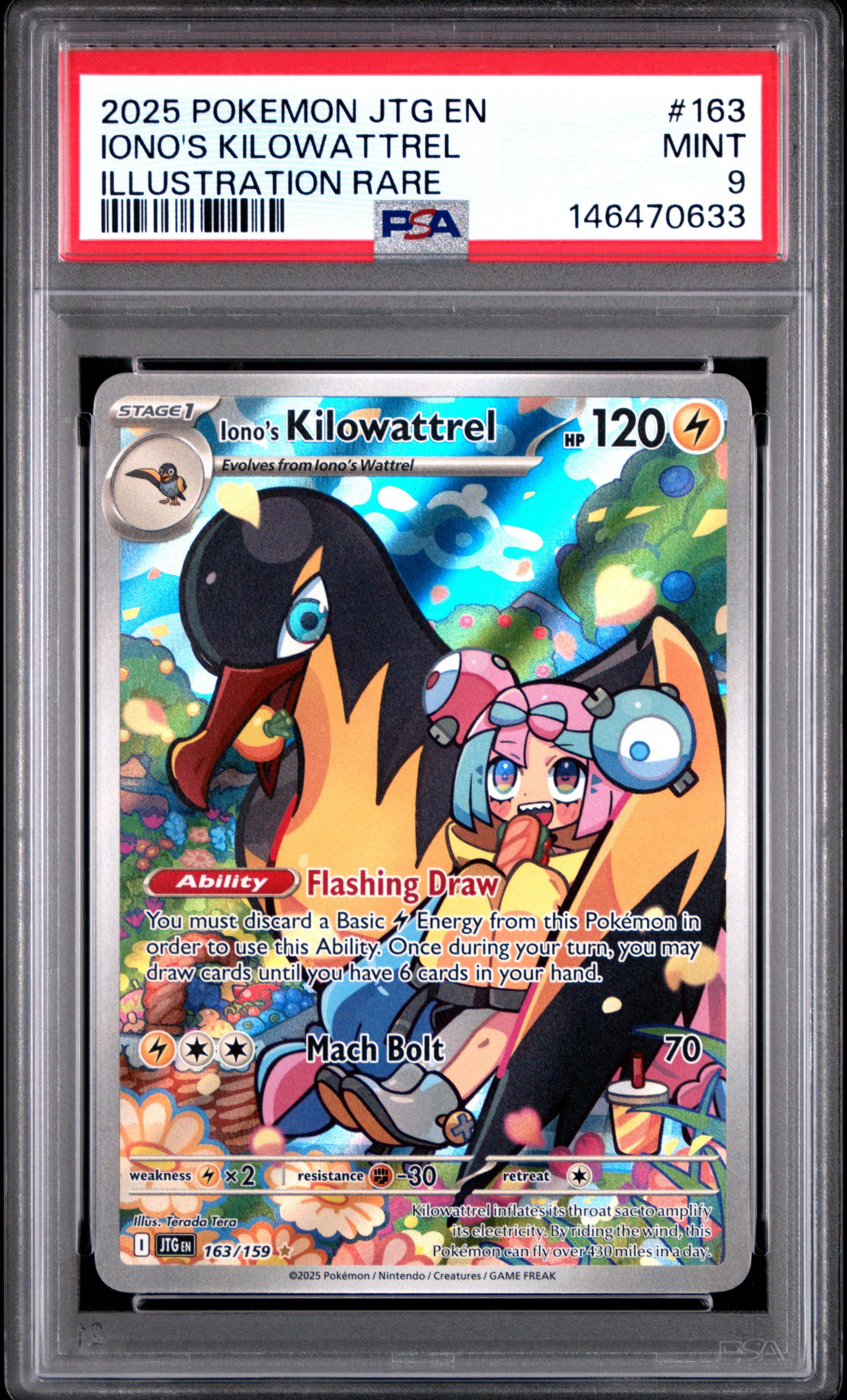 2025 Pokemon Jtg En-journey Together 163 Iono's Kilowattrel