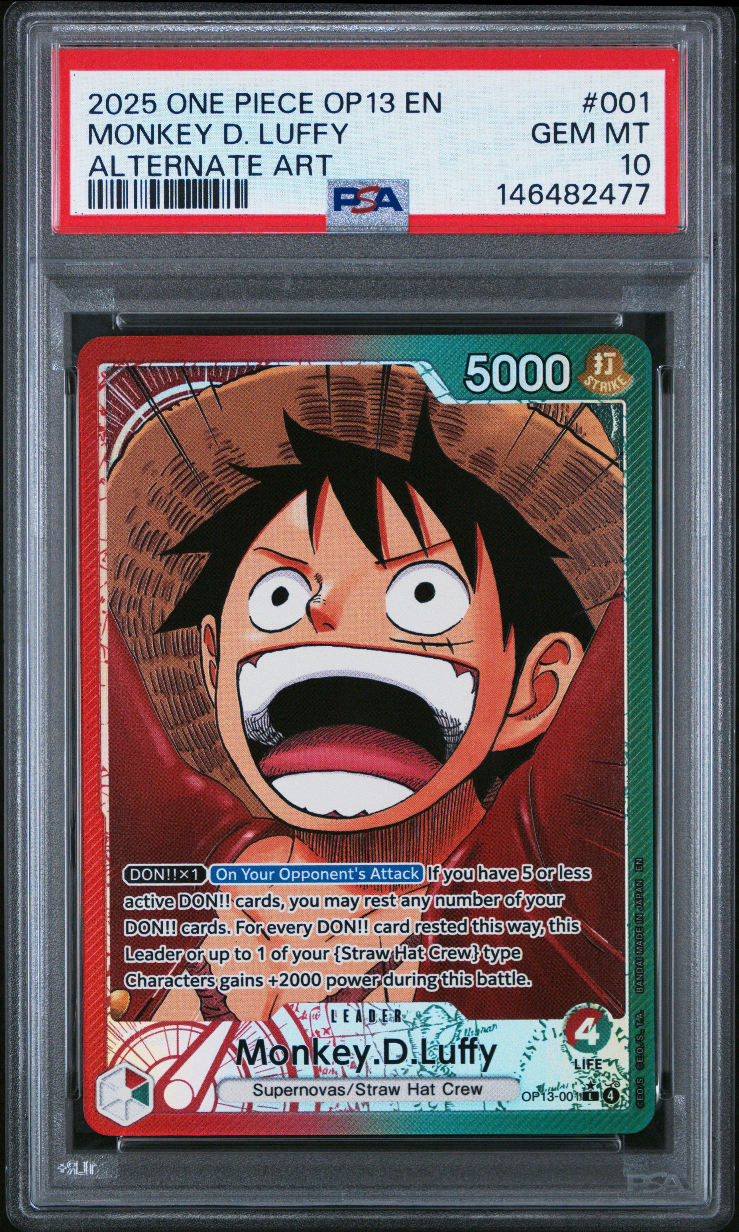 2025 One Piece Op13-carrying On His Will 001 Monkey D. Luffy