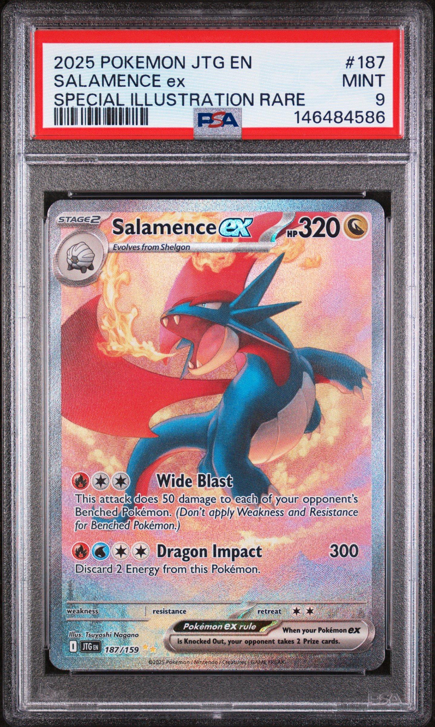2025 Pokemon Jtg En-journey Together 187 Salamence Ex Special