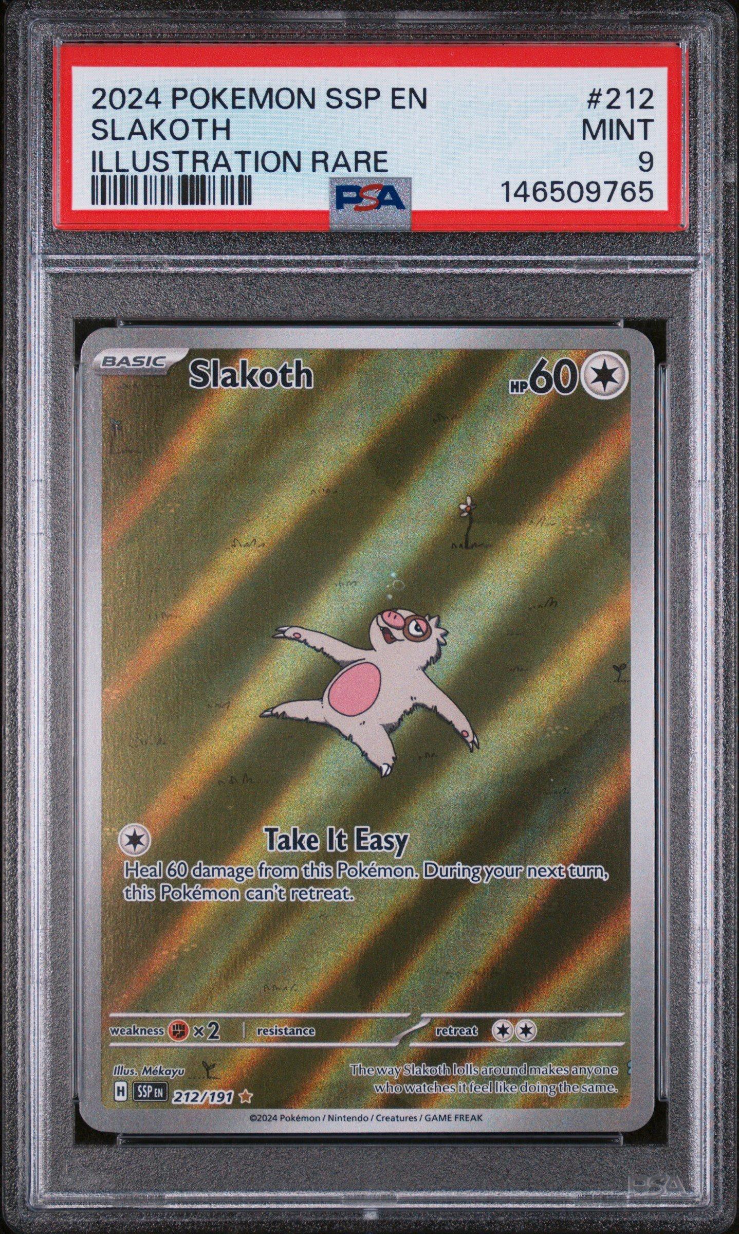 2024 Pokemon Ssp En-surging Sparks 212 Slakoth Illustration Rare
