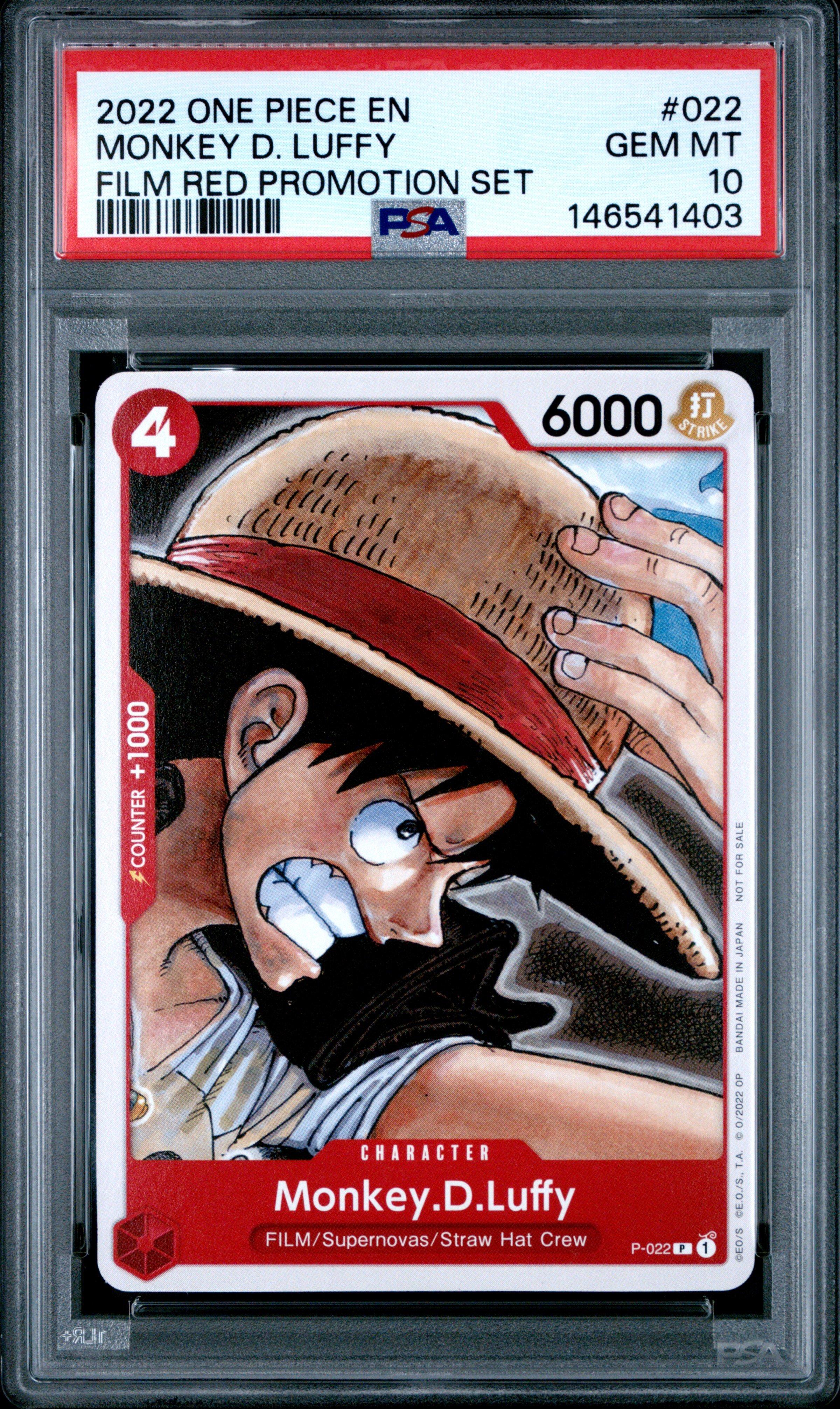 2022 One Piece Promos 022 Monkey D. Luffy One Piece Film Red