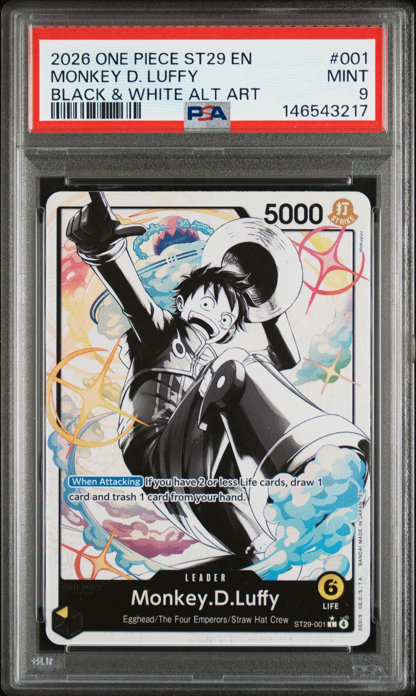 2026 One Piece Starter Deck St29-egghead 001 Monkey D. Luffy Black