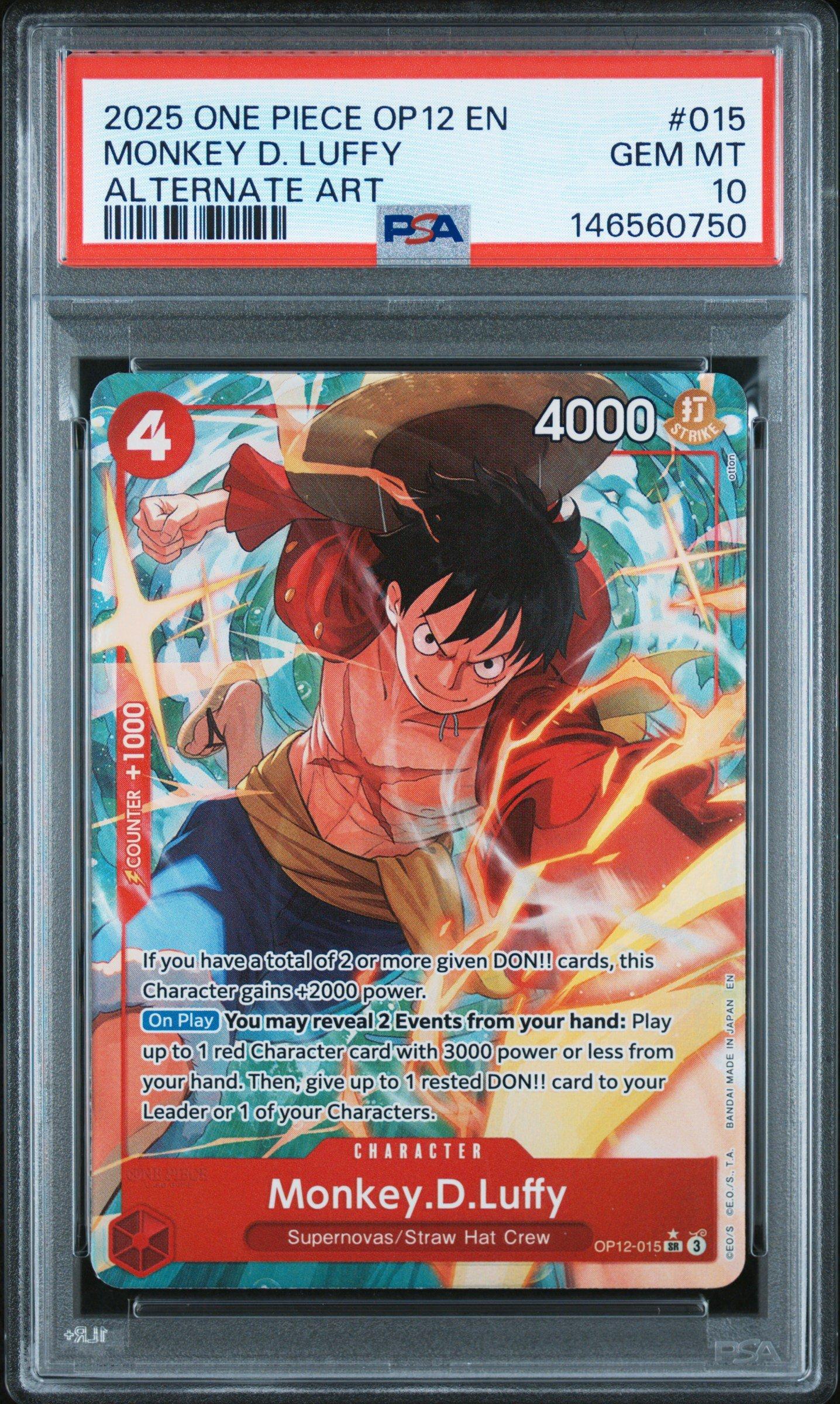 2025 One Piece Op12-legacy Of The Master 015 Monkey D. Luffy