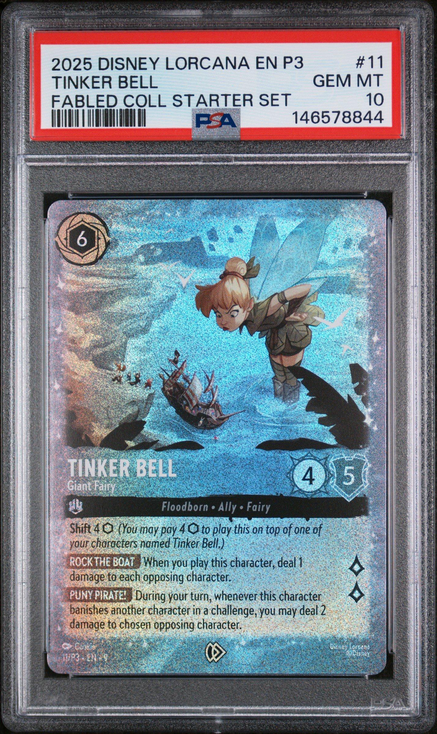 PSA 10 Disney Lorcana ティンカー・ベル エンチャント 2025 Disney Lorcana En P3-promo 11 Tinker Bell - Giant Fairy