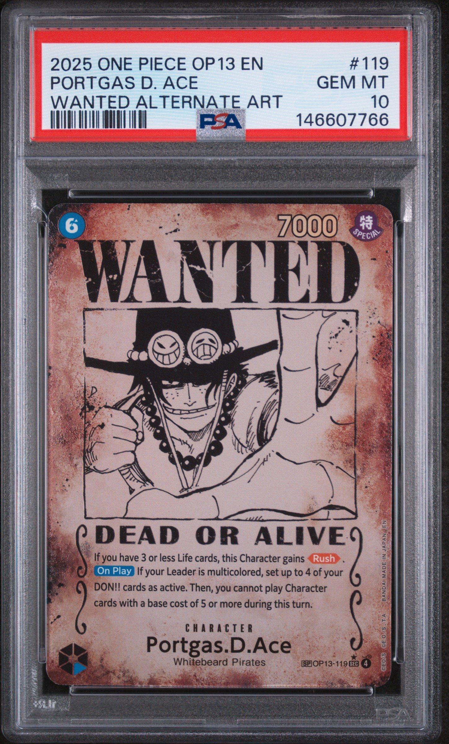 2025 One Piece Op13-carrying On His Will 119 Portgas D. Ace Wanted