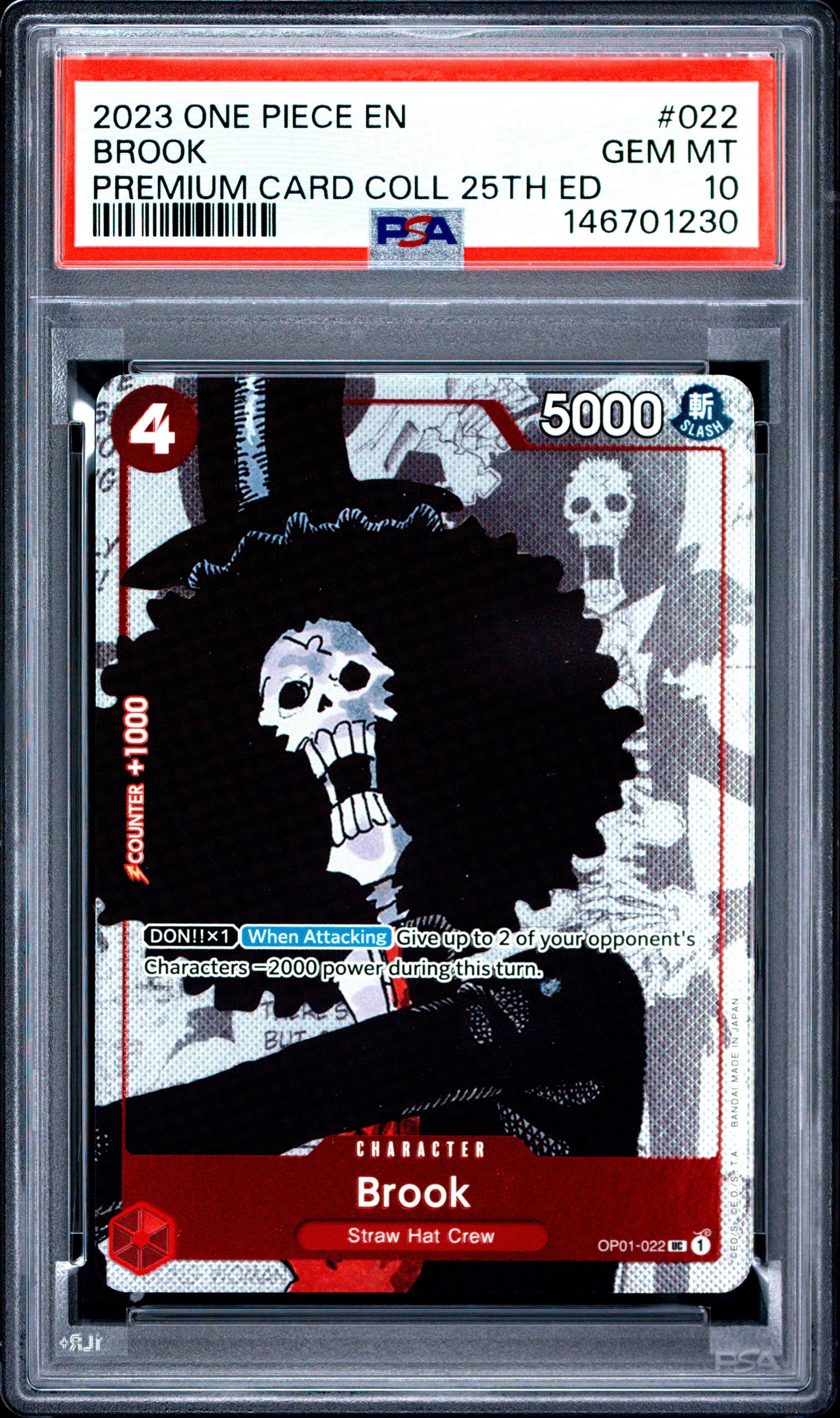 2023 One Piece Premium Card Collection 25th Edition 022 Brook PSA