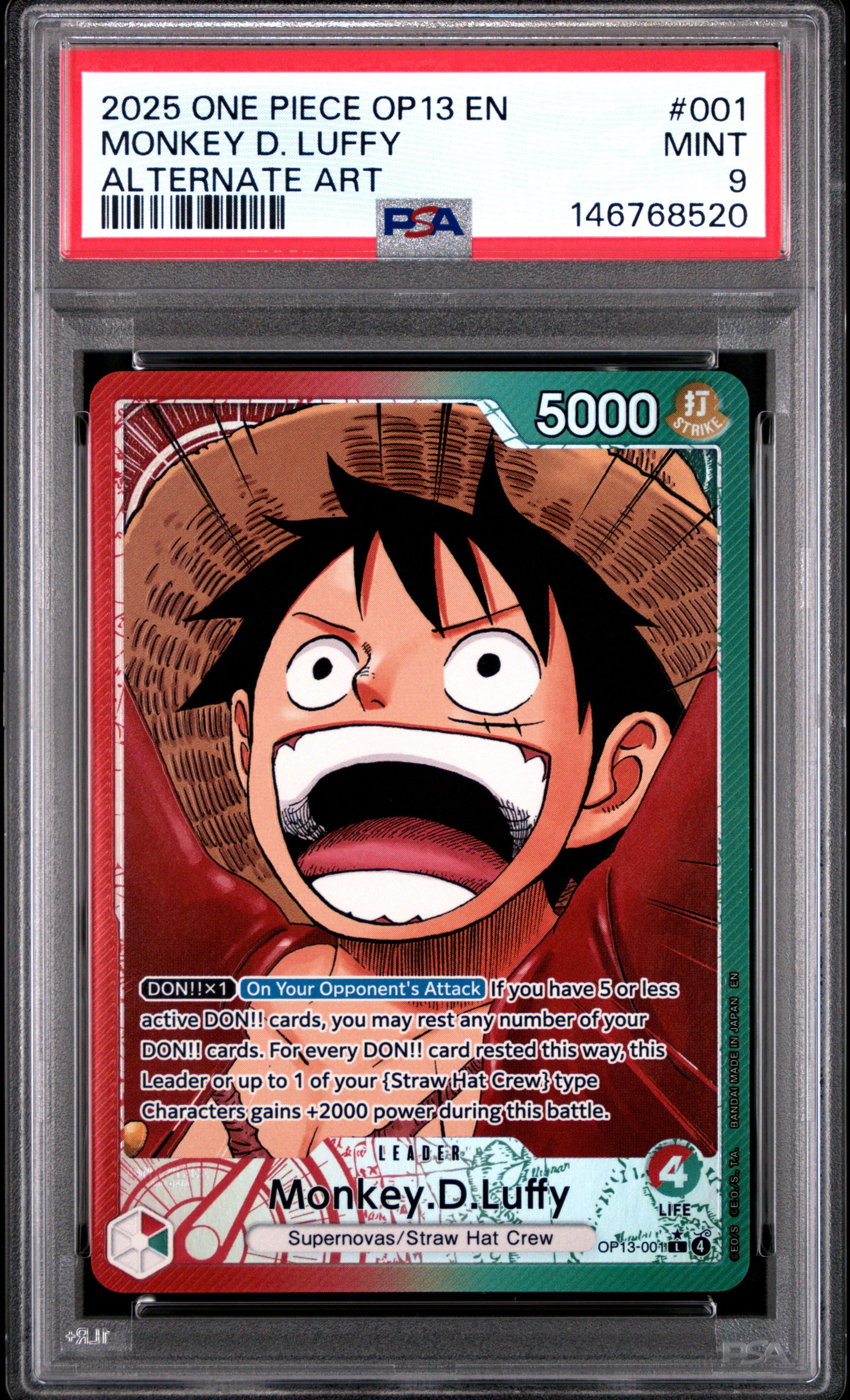 2025 One Piece Op13-carrying On His Will 001 Monkey D. Luffy