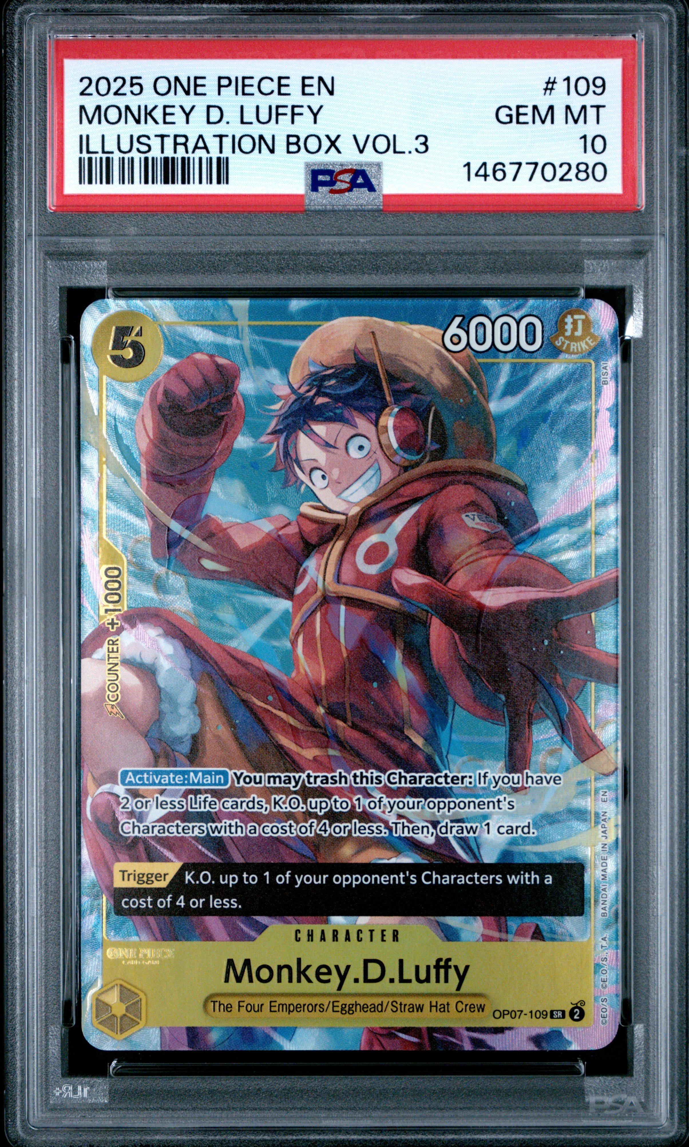 2026 One Piece Starter Deck St29-egghead 001 Monkey D. Luffy Black