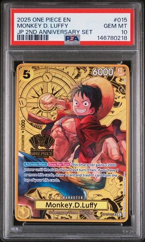 2025 One Piece Japanese 2nd Anniversary Set 015 Monkey D. Luffy