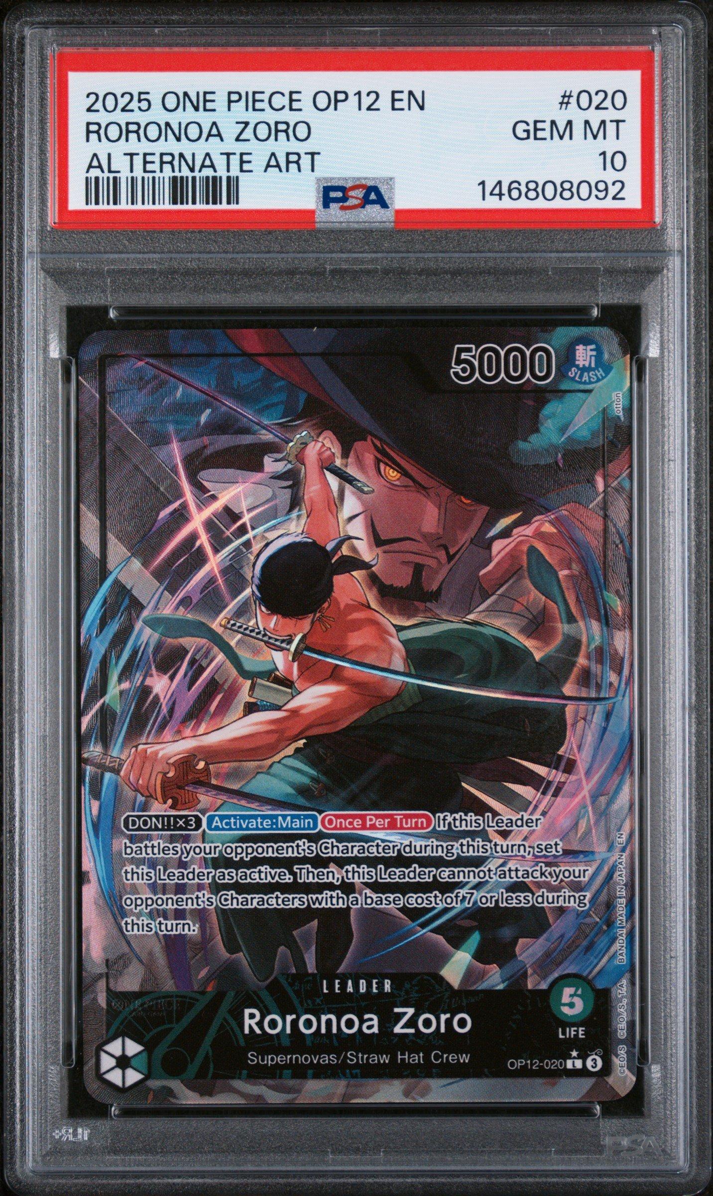 2025 One Piece Op12-legacy Of The Master 020 Roronoa Zoro