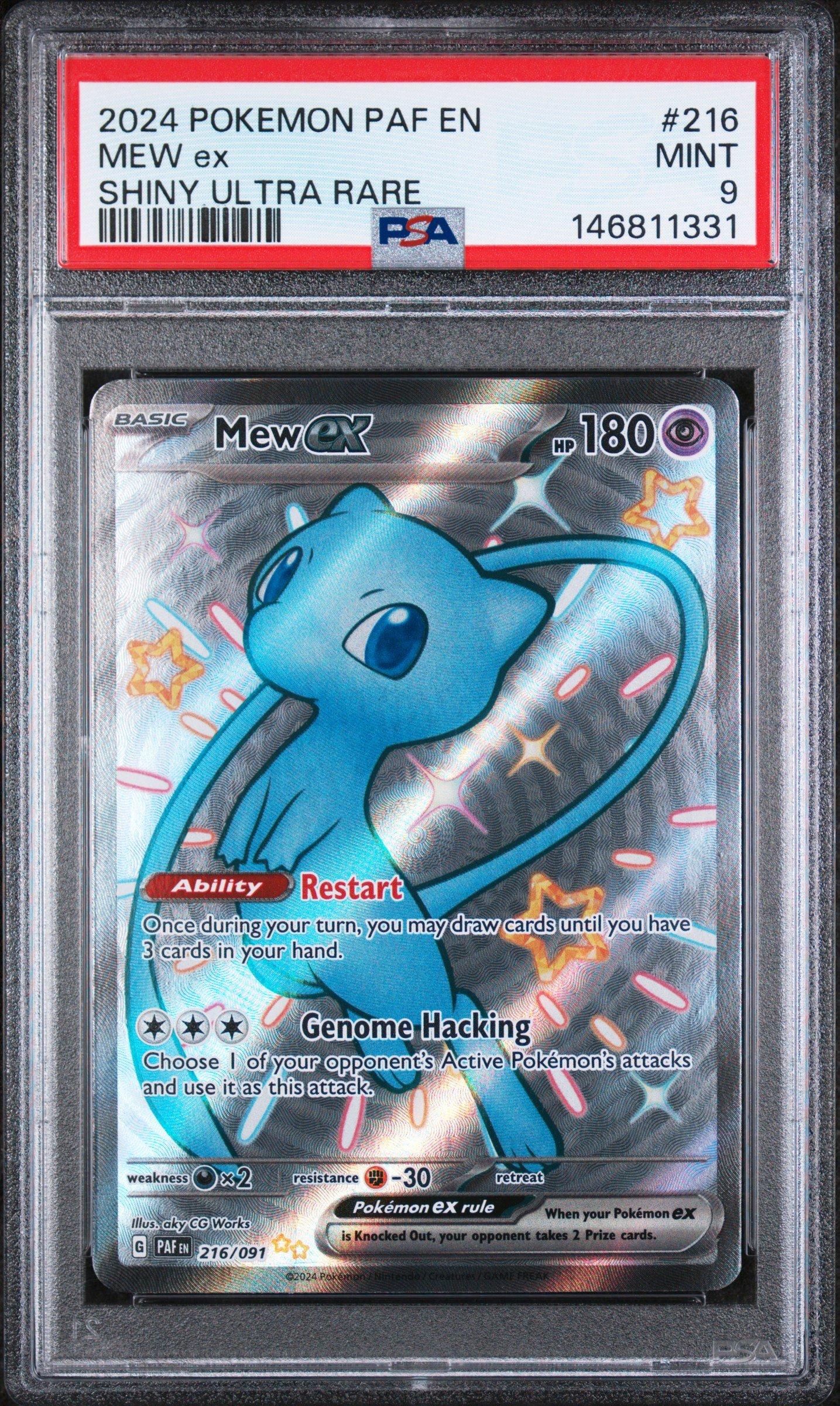 2024 Pokemon Paf En-paldean Fates 216 Mew Ex Shiny Ultra Rare PSA 9 Graded  Card | GameStop