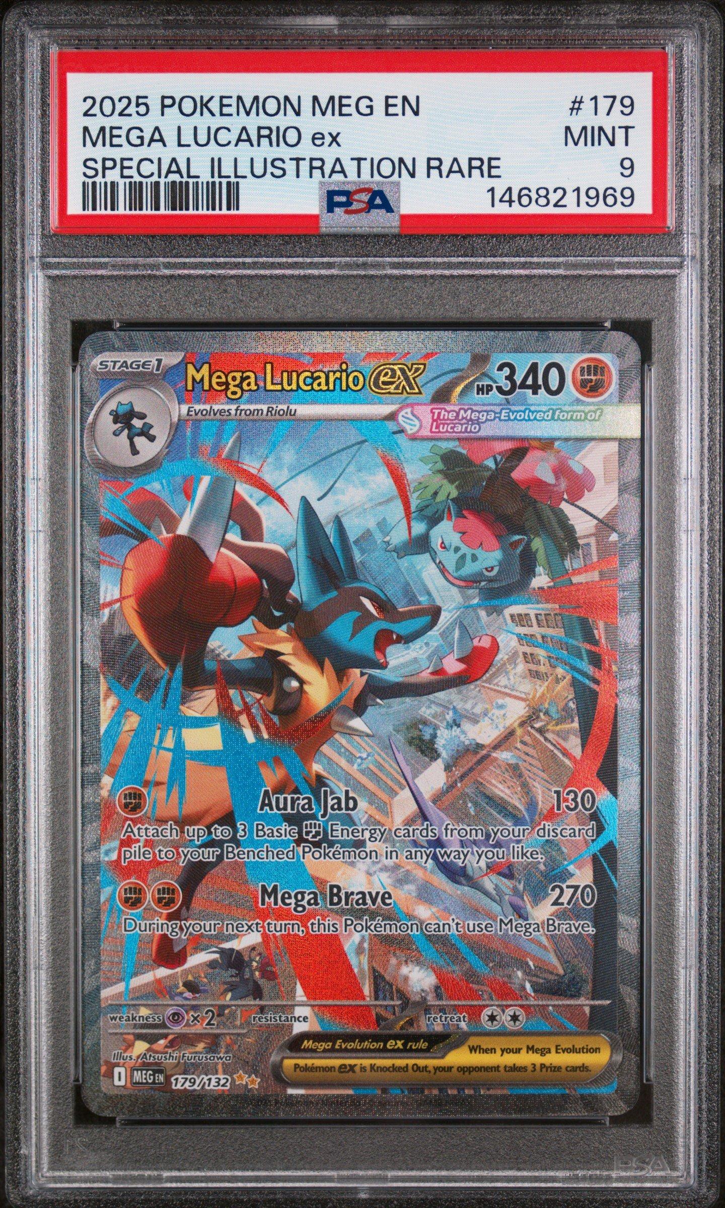 2025 Pokemon Meg En-mega Evolution 179 Mega Lucario Ex Special