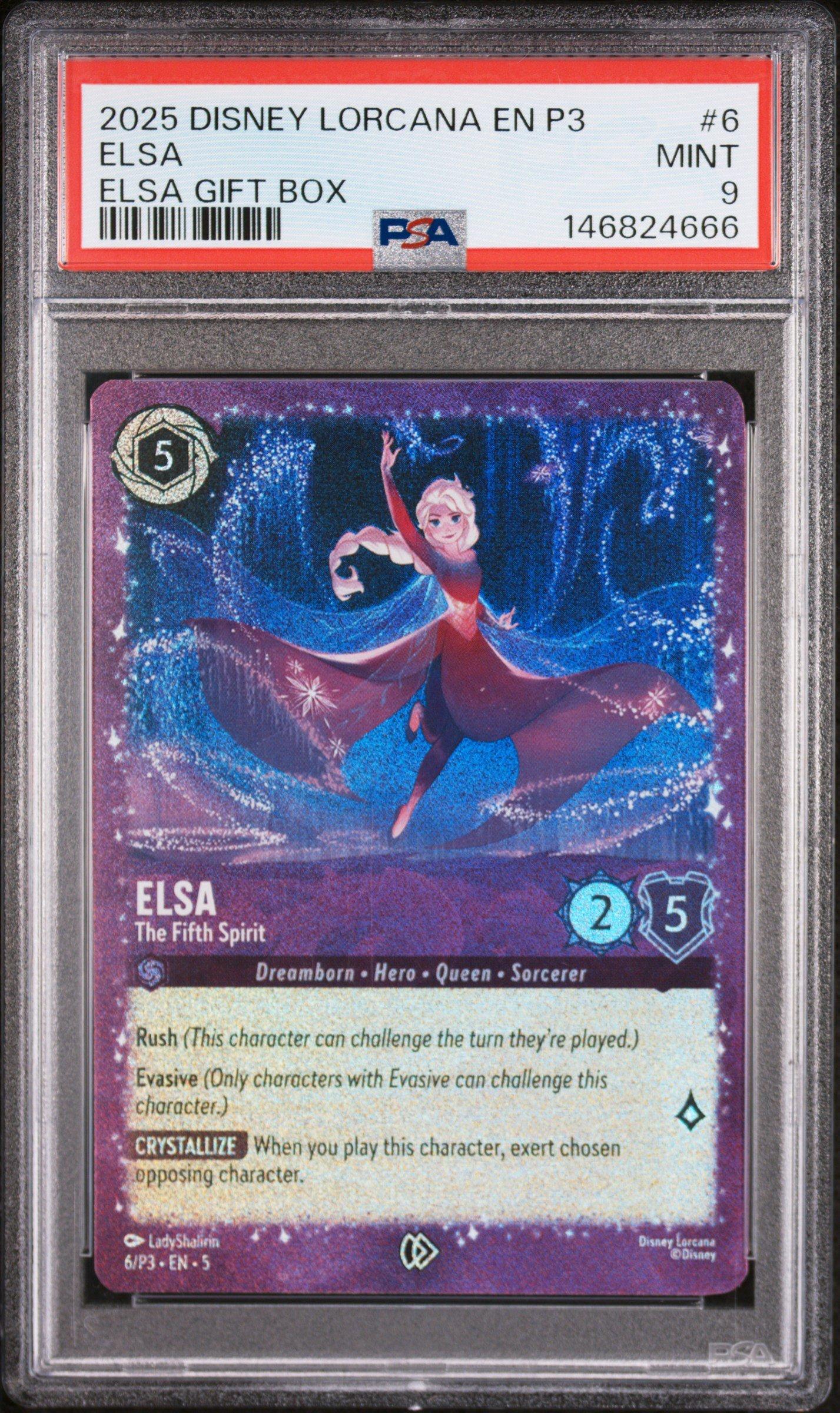 ロルカナ 海外プロモ エルサ 未開封 The Fifth Spirit 2025 Disney Lorcana En P3-promo 6 Elsa - The Fifth Spirit Elsa