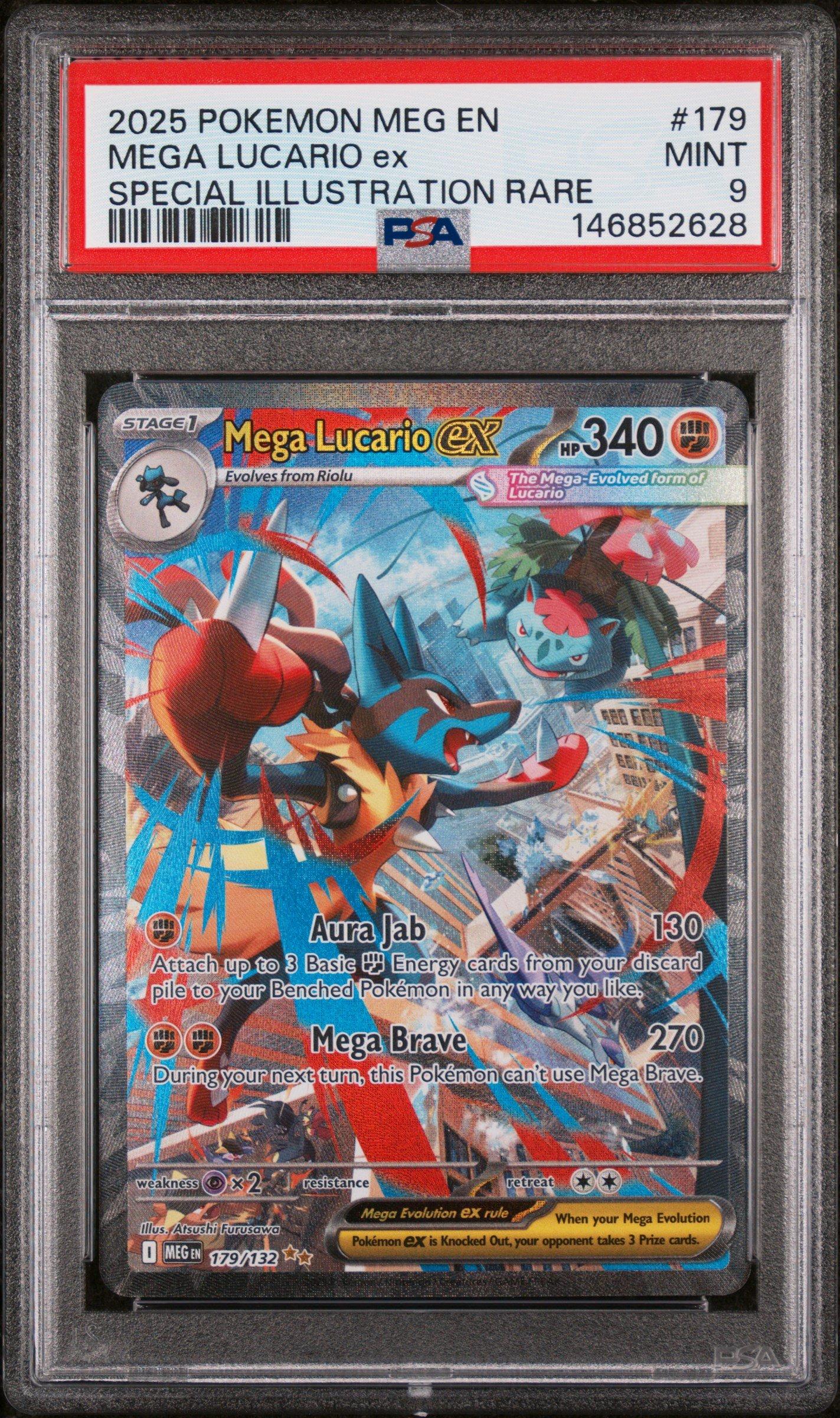 2025 Pokemon Meg En-mega Evolution 179 Mega Lucario Ex Special